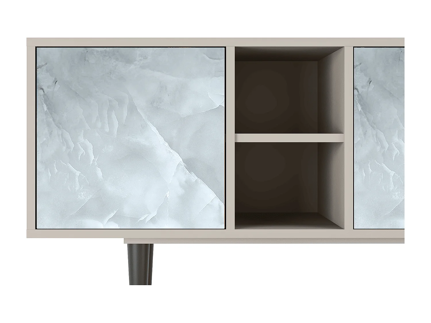 Meuble TV - 150х69х41 cm - T5 - The Onyx, Sable