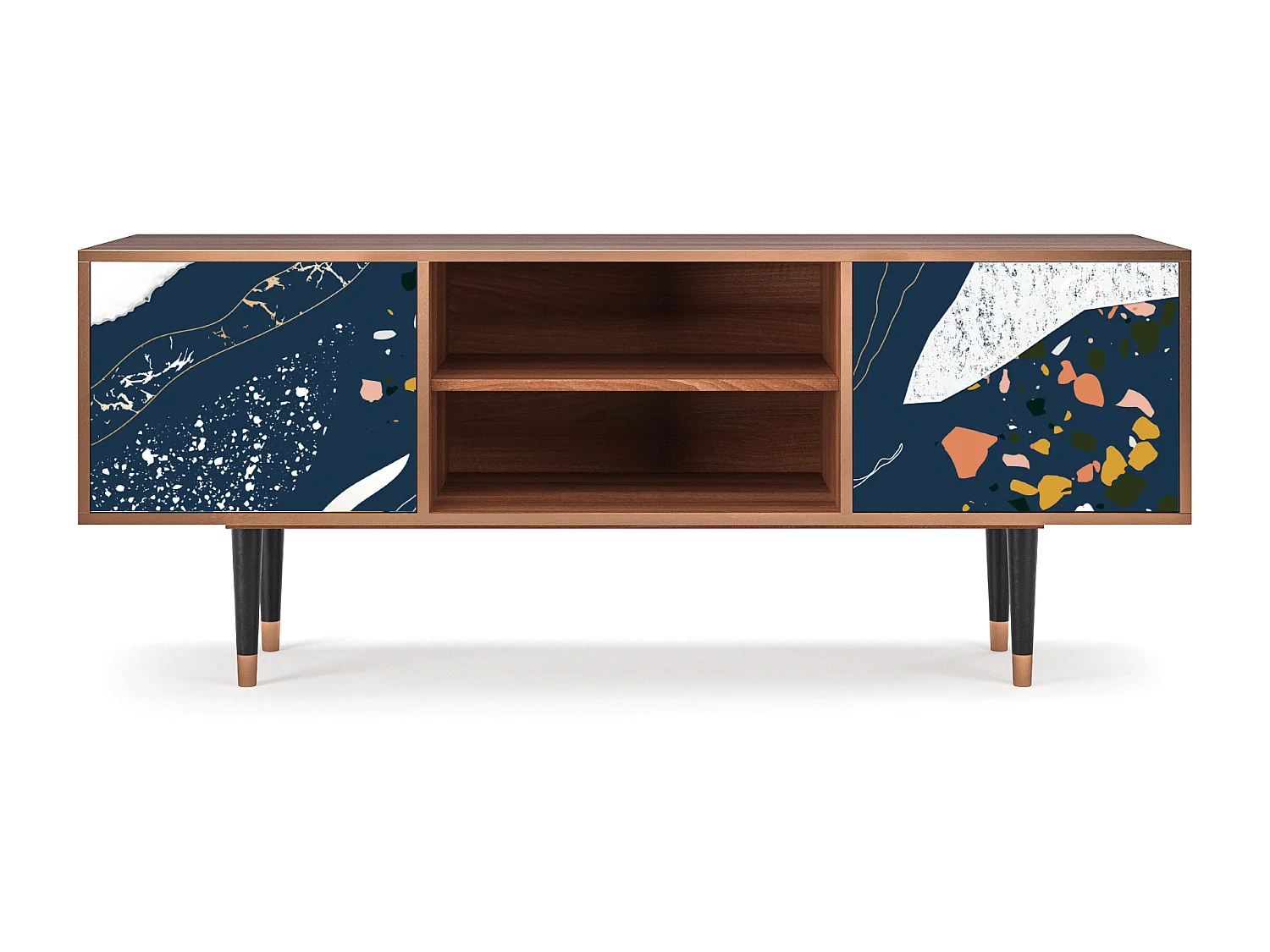 Meuble TV - 170х69х48 cm - T2 - Nude Iceberg, Noyer