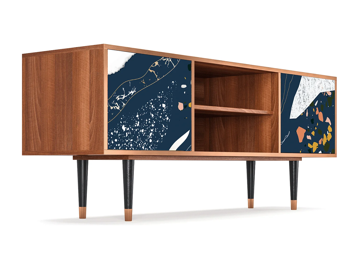 Meuble TV - 170х69х48 cm - T2 - Nude Iceberg, Noyer