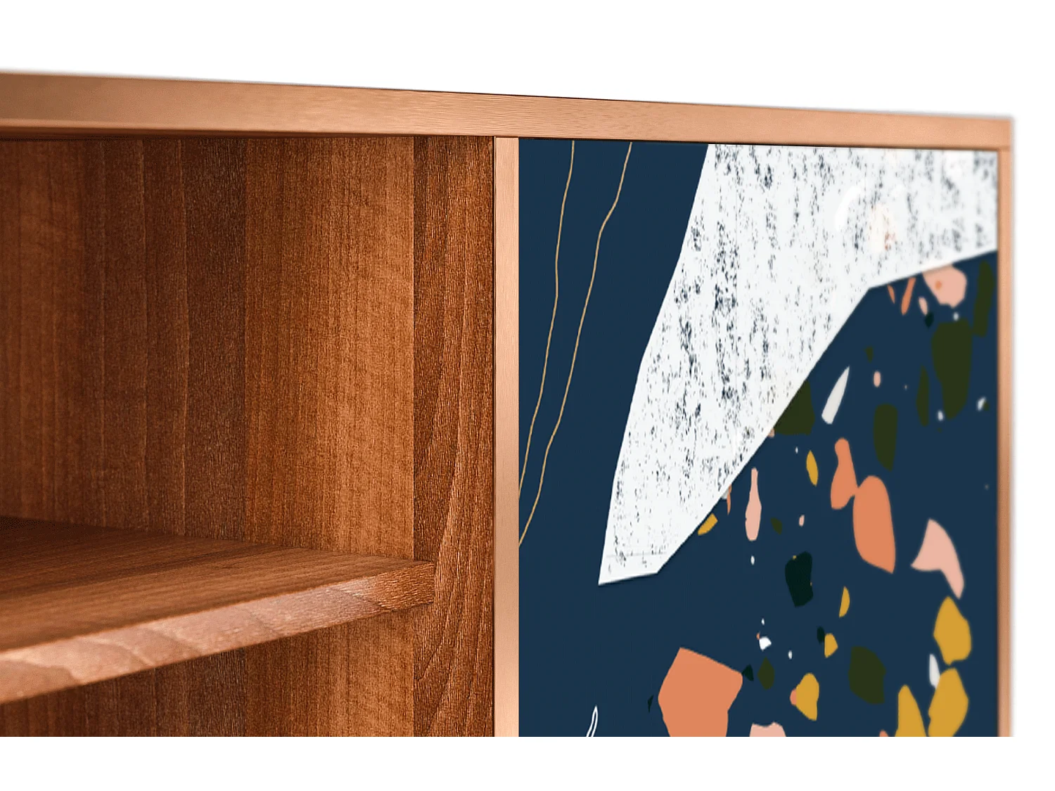 Meuble TV - 170х69х48 cm - T2 - Nude Iceberg, Noyer