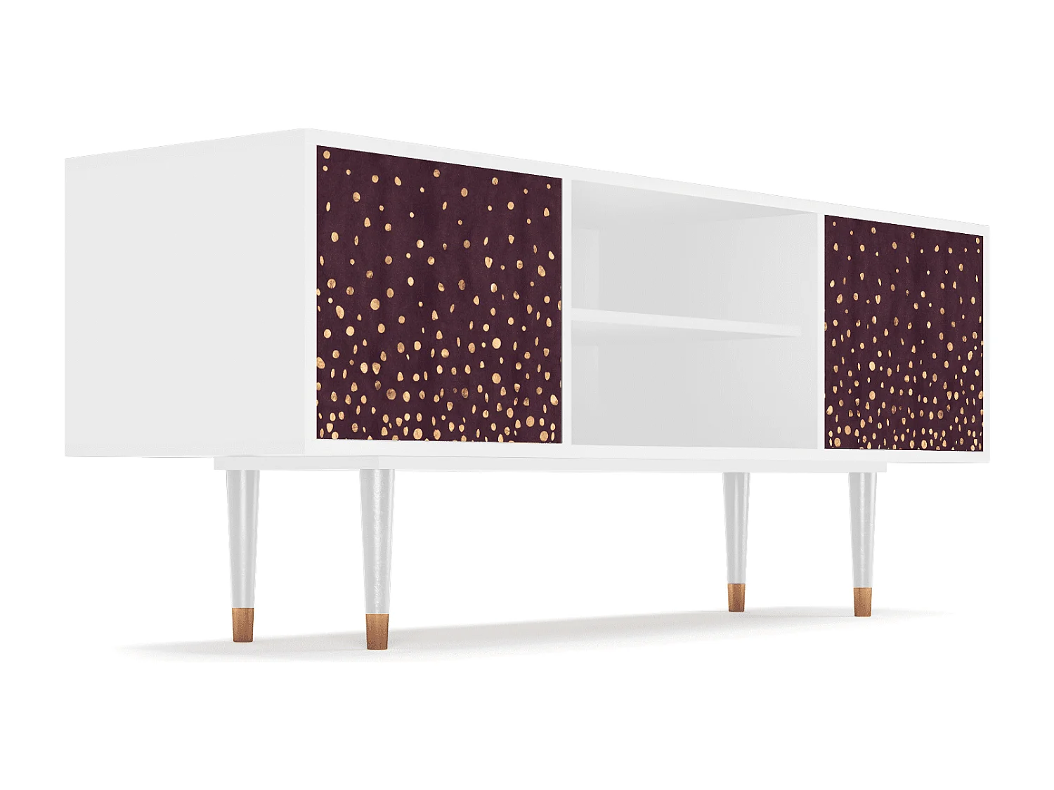 Mueble de TV - 170х69х48 cm - T2 - Glowworms, Blanco