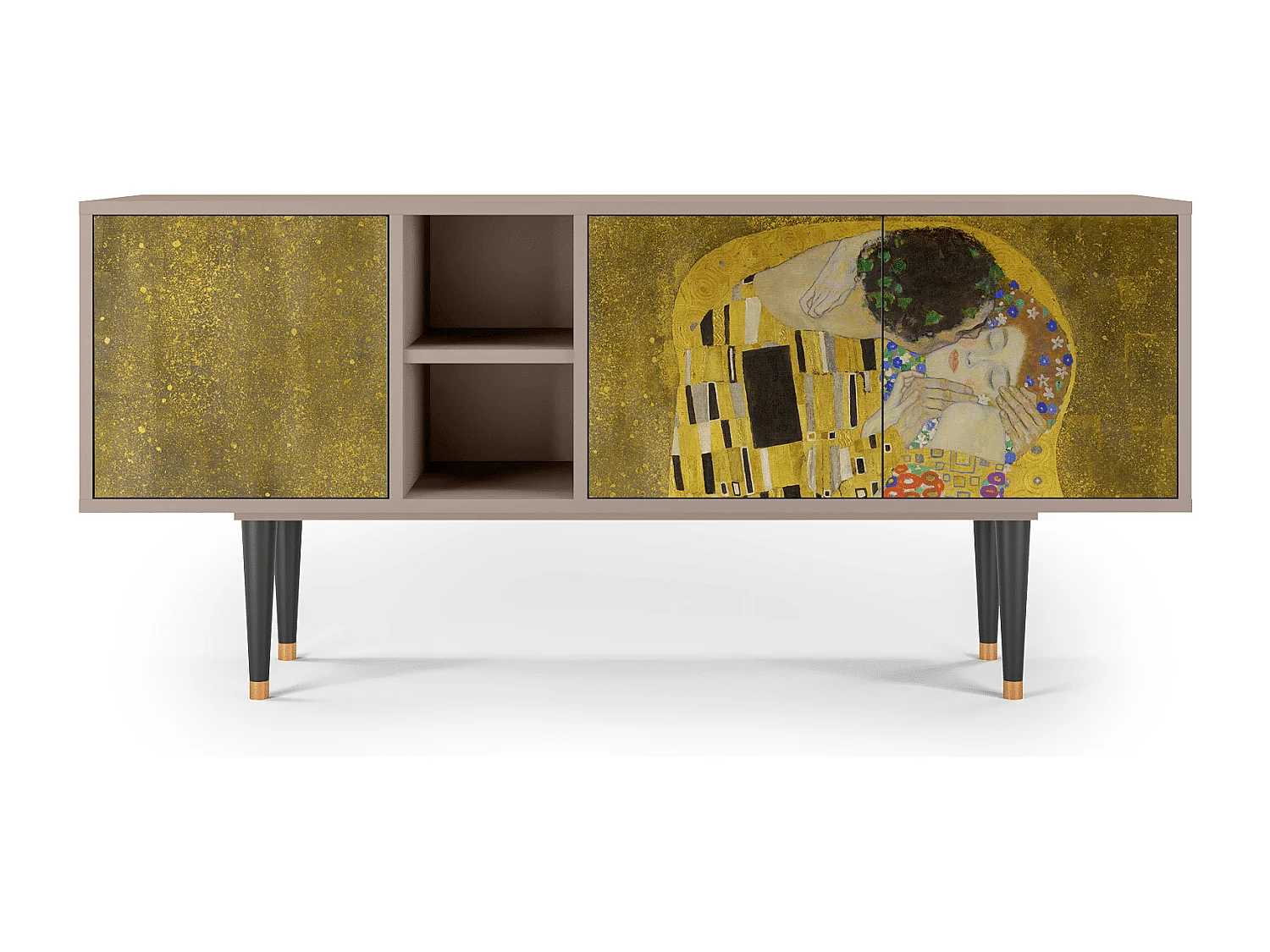Meuble TV - 150х69х41 cm - T5 - The Kiss by Klimt , Sable