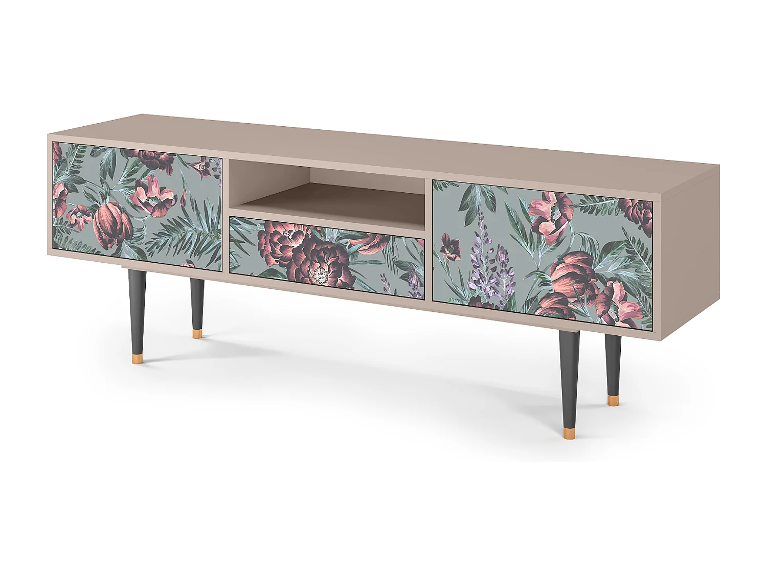 TV-meubel - 170х59х41 cm - T6 - Light Peonies, Zand