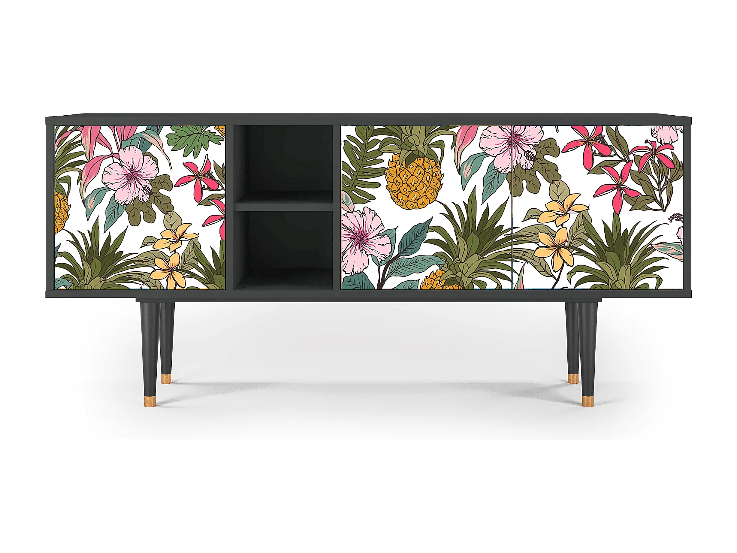 TV-meubel - 150х69х41 cm - T5 - Estival Fruit, Antraciet