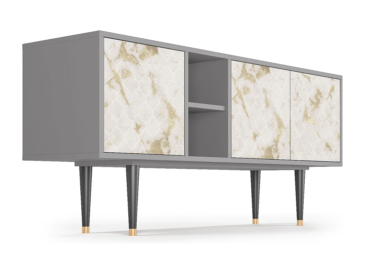 Meuble TV - 150х69х41 cm - T5 - Sahara desert, Gris