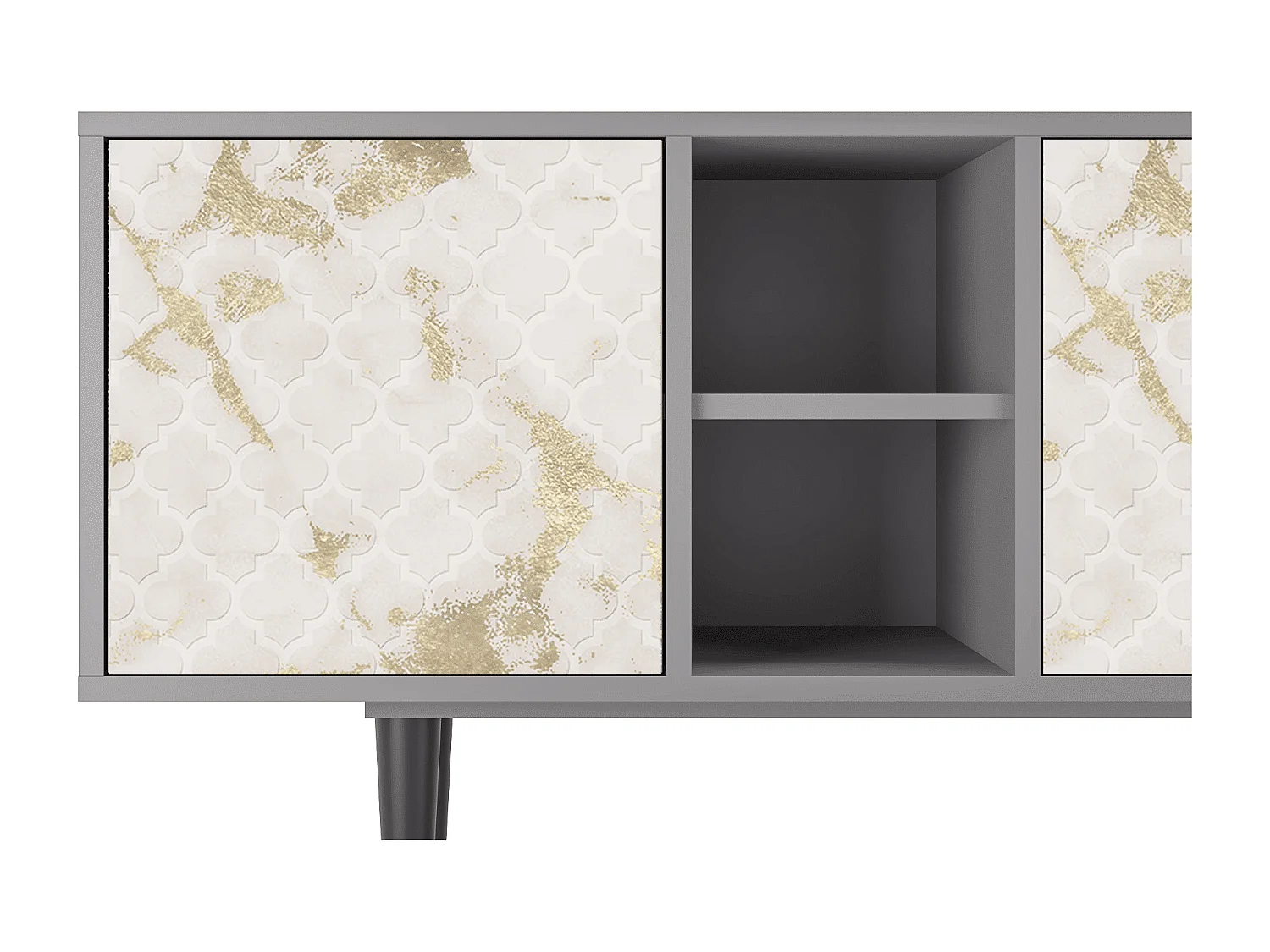 Meuble TV - 150х69х41 cm - T5 - Sahara desert, Gris