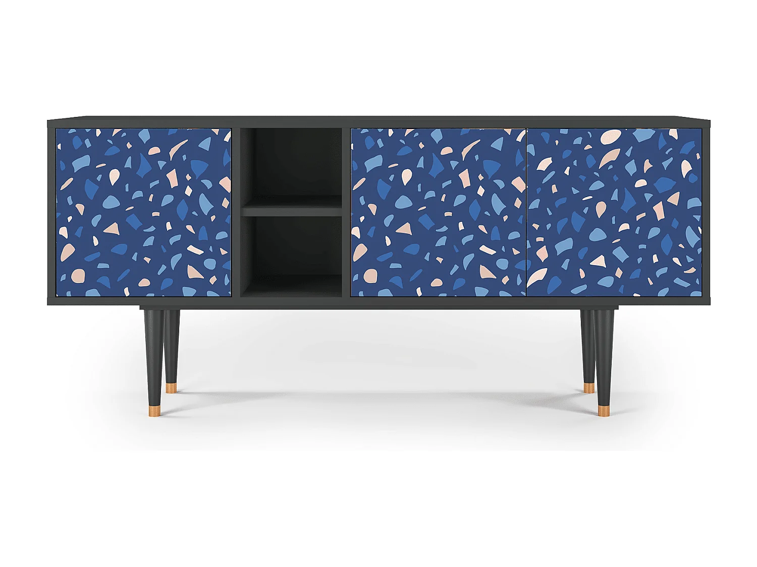 Mueble de TV - 150х69х41 cm - T5 - Soap Whirpool, Antracite