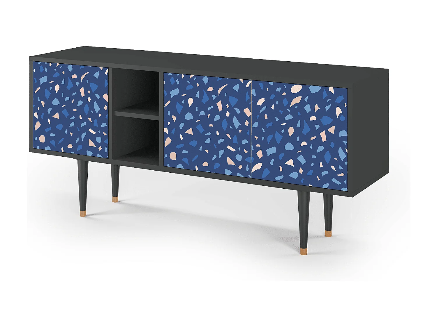 Mueble de TV - 150х69х41 cm - T5 - Soap Whirpool, Antracite