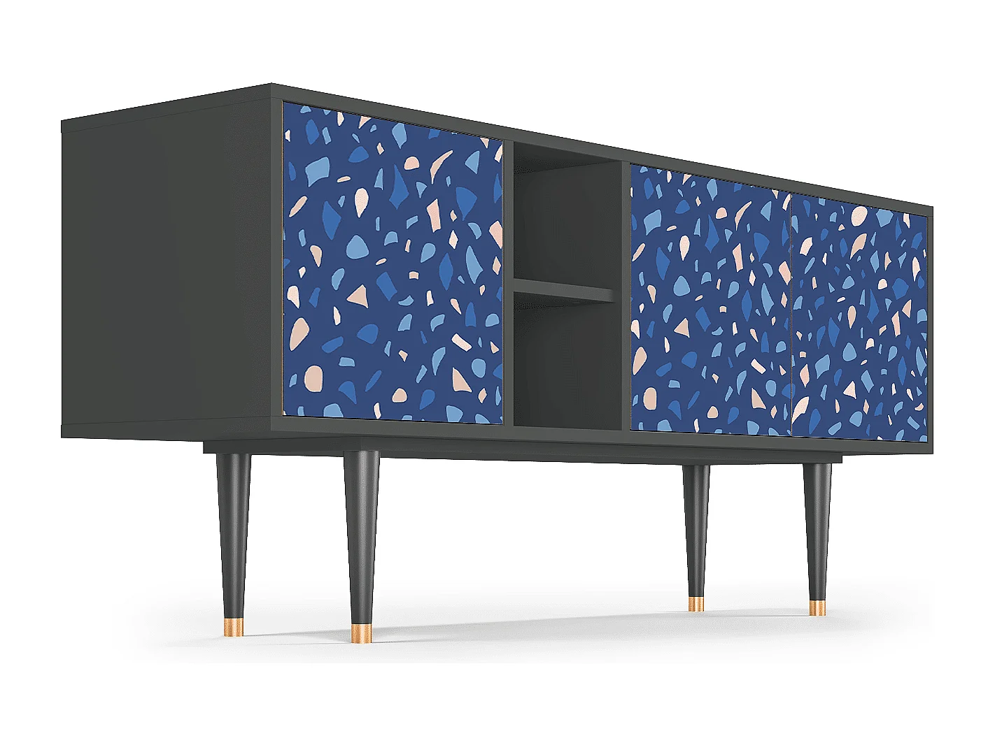 Mueble de TV - 150х69х41 cm - T5 - Soap Whirpool, Antracite