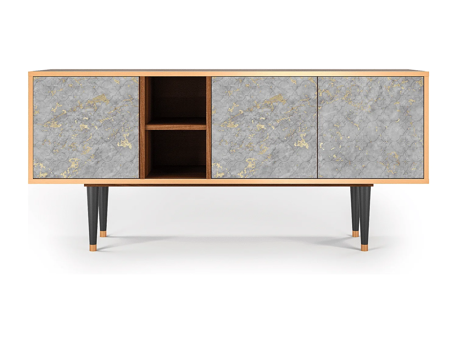 TV-Möbel - 150х69х41 cm - T5 - Mariana Trench, Walnuss