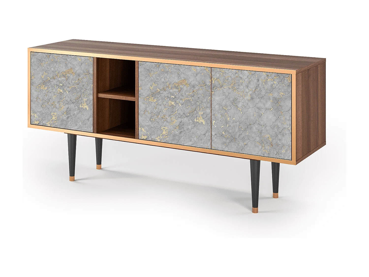 TV-Möbel - 150х69х41 cm - T5 - Mariana Trench, Walnuss