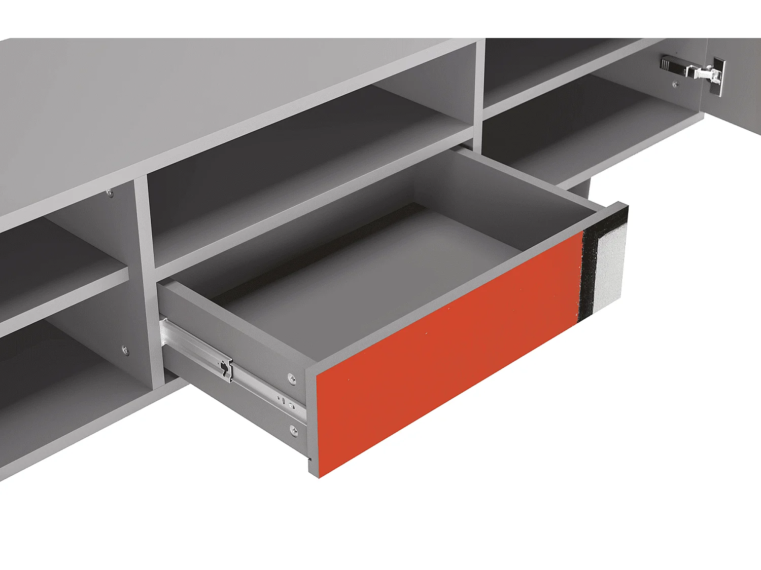 Mobile TV - 170х59х41 cm - T6 - Composition, Grigio