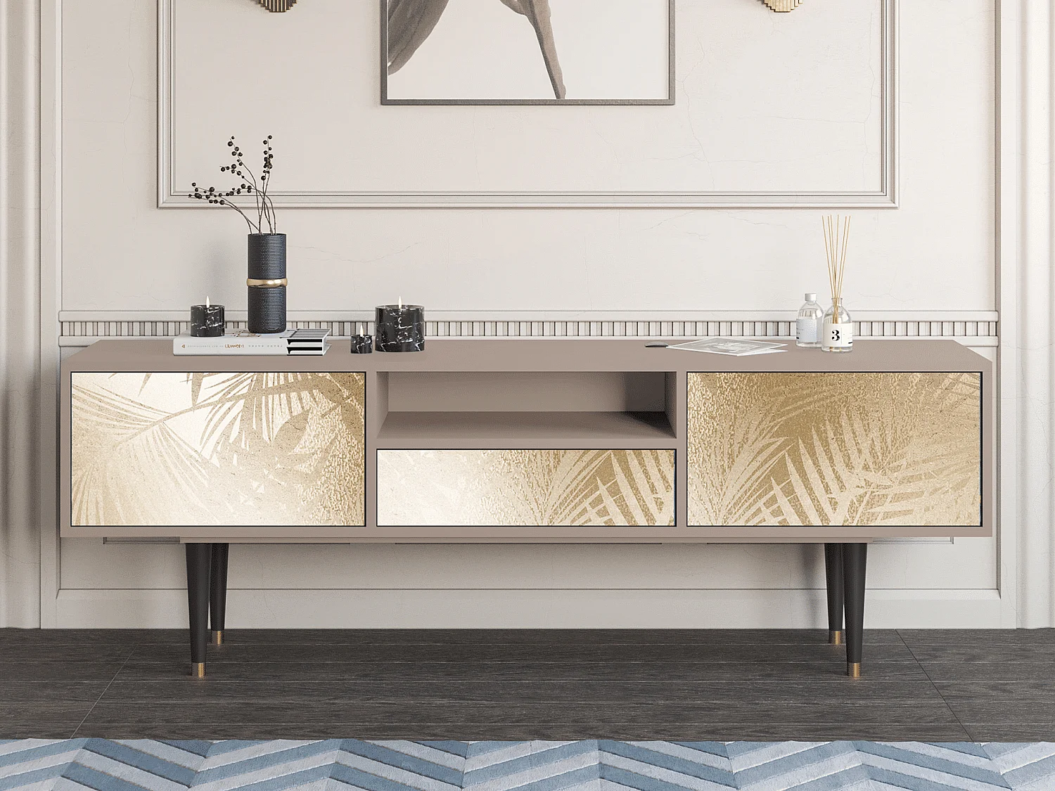 TV-Möbel - 170х59х41 cm - T6 - Plant of the Dessert, Latte