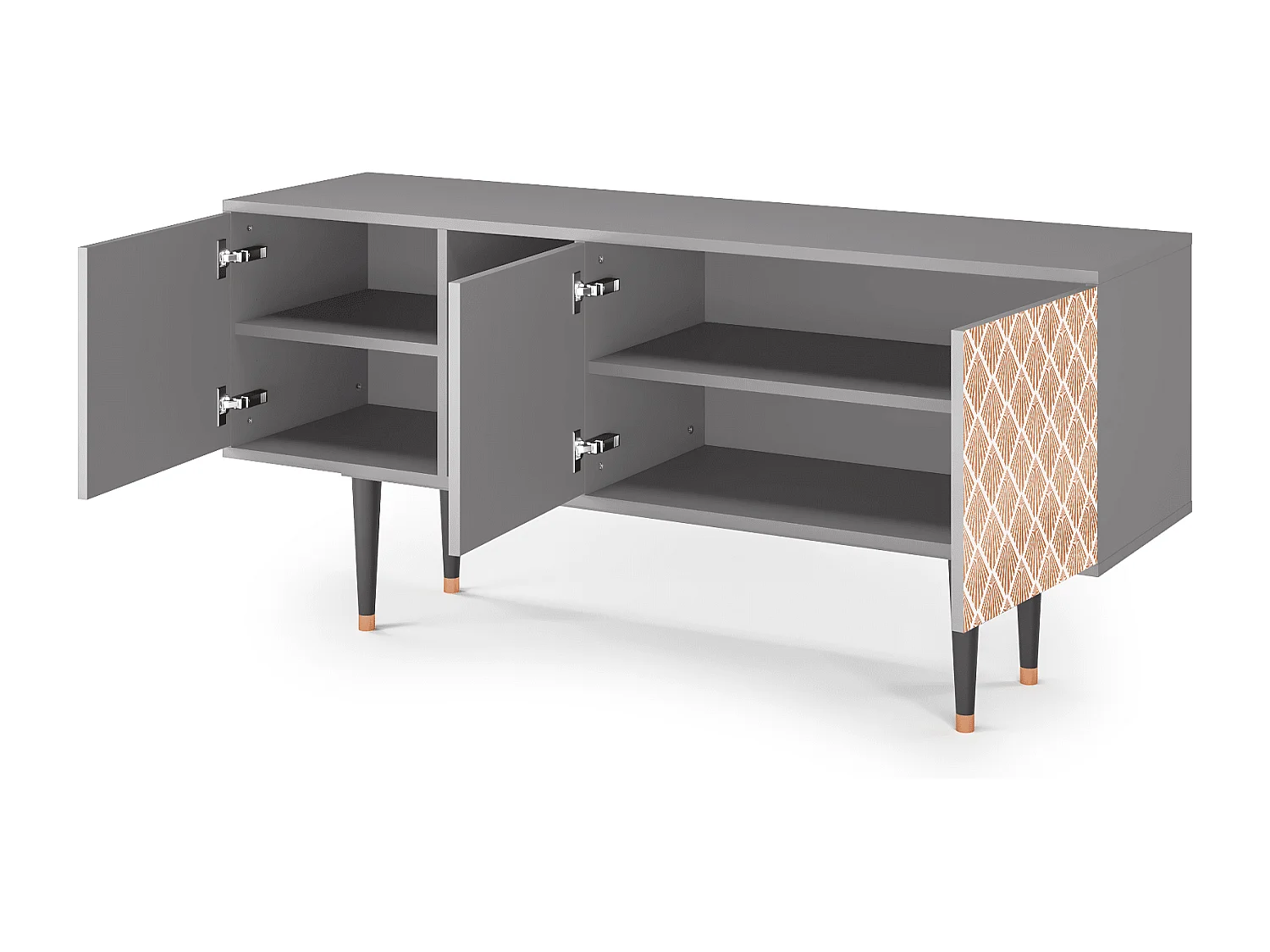 Mobile TV - 150х69х41 cm - T5 - Pastel Sunrise, Grigio