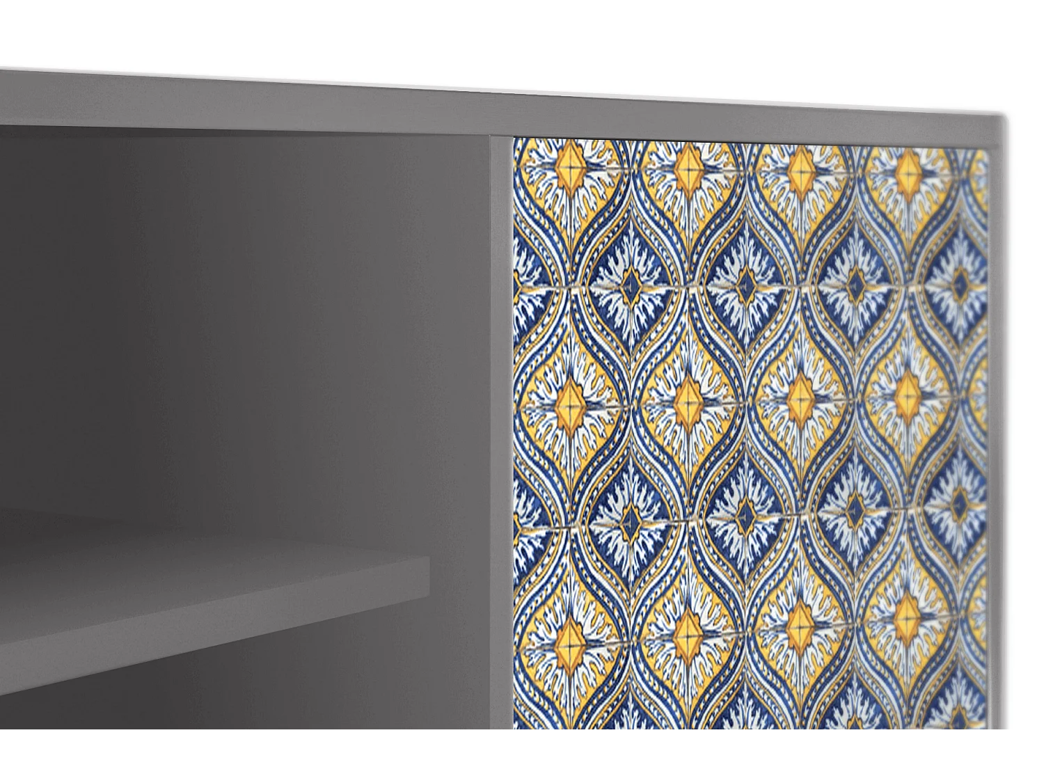 Mobile TV - 170х69х48 cm - T2 - Illusory Pattern, Grigio