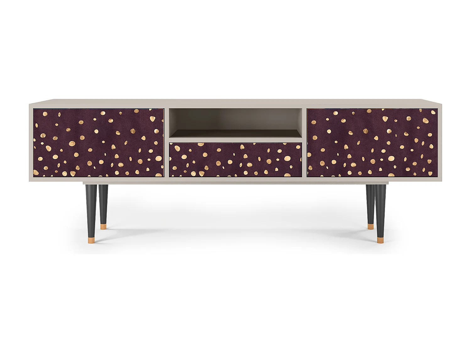 Meuble TV - 170х59х41 cm - T6 - Glowworms, Sable