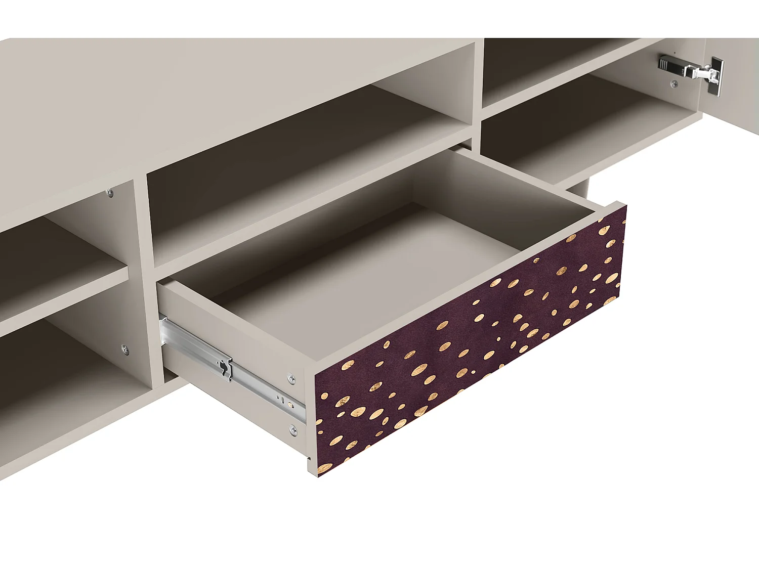 Meuble TV - 170х59х41 cm - T6 - Glowworms, Sable