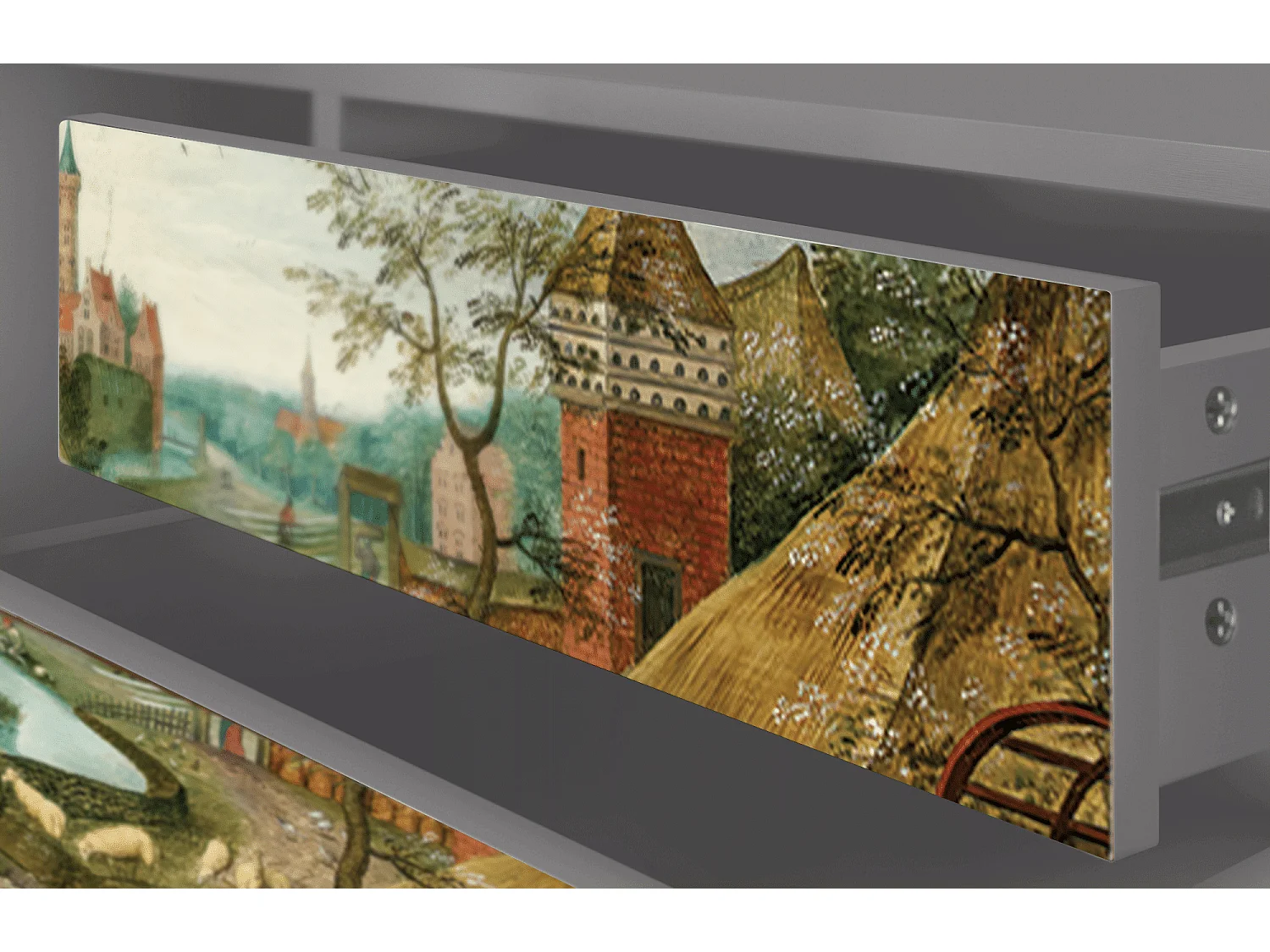 Meuble TV - 170х59х48 cm - T4 - The Younger - Spring, Gris