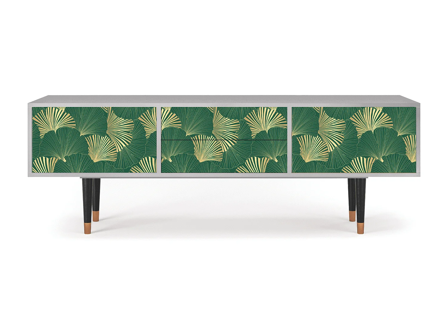 Meuble TV - 170х59х48 cm - T4 - Gold Ginkgo, Gris