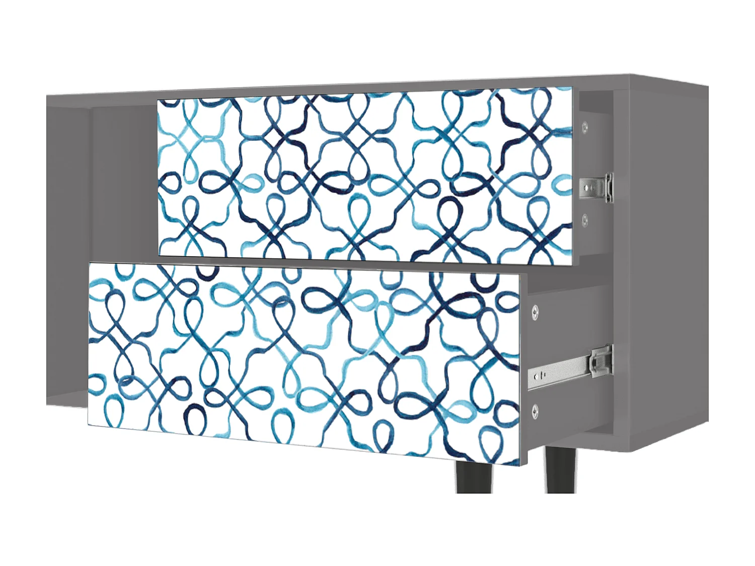 Mobile TV - 170х69х48 cm - T1 - Marine Strings, Grigio