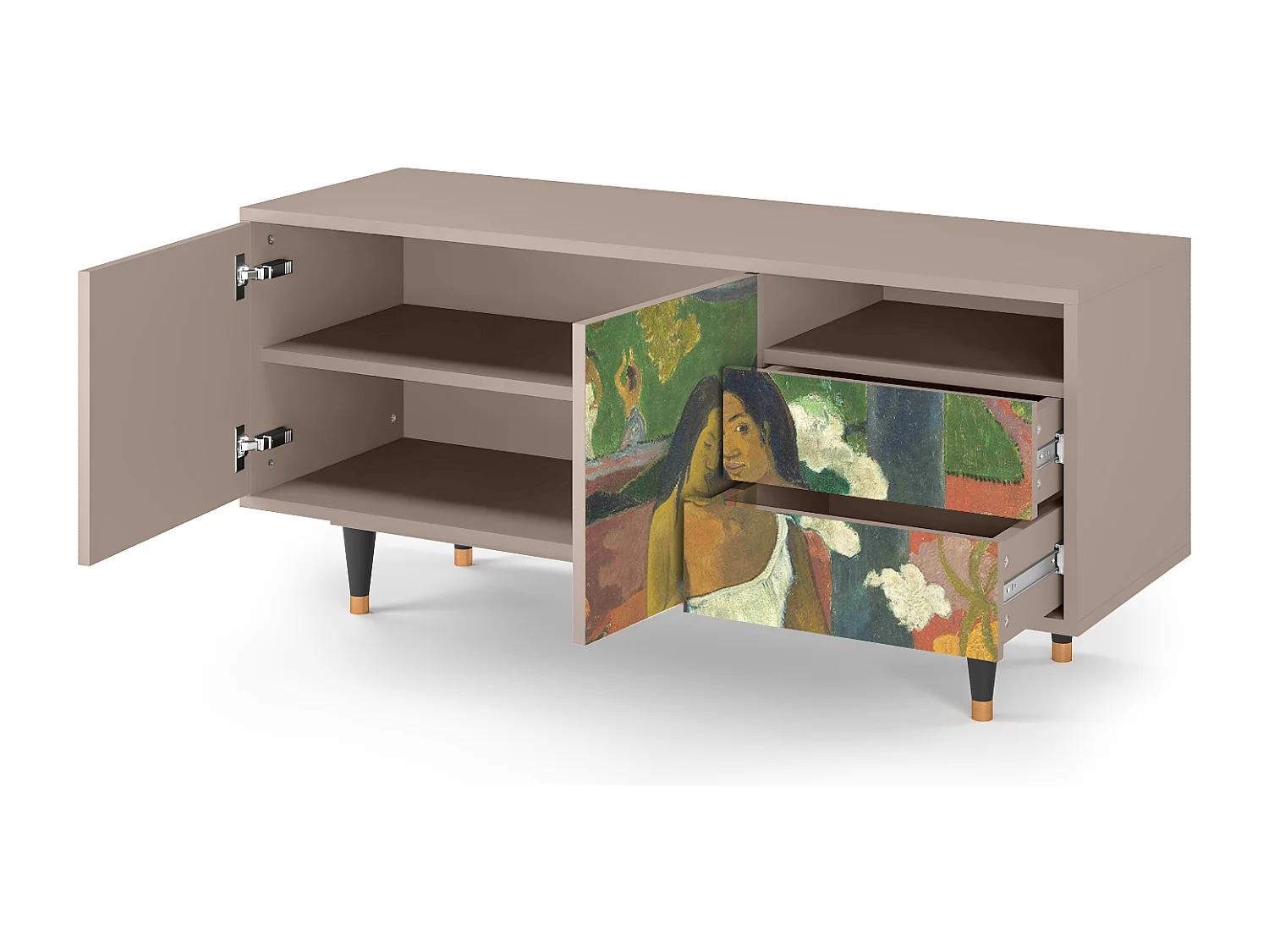 Meuble TV - 125х56х41 cm - T7 - Arearea , Latte