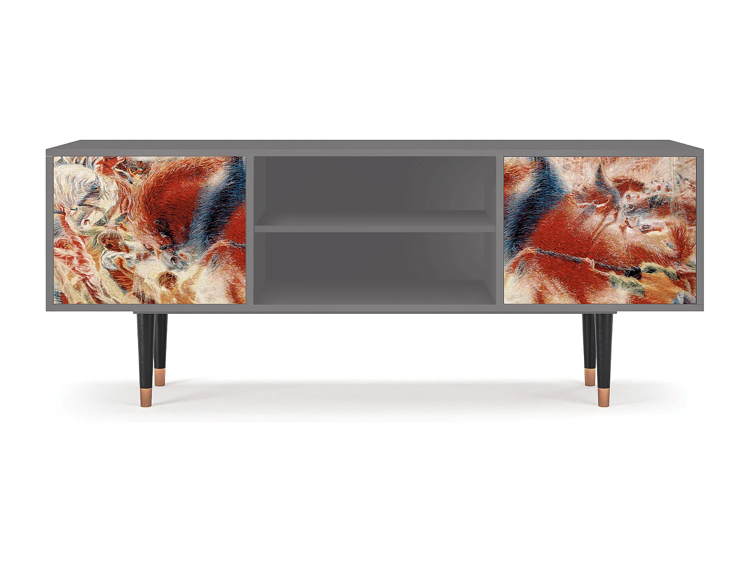 Meuble TV - 170х69х48 cm - T2 - The City Rises, Gris