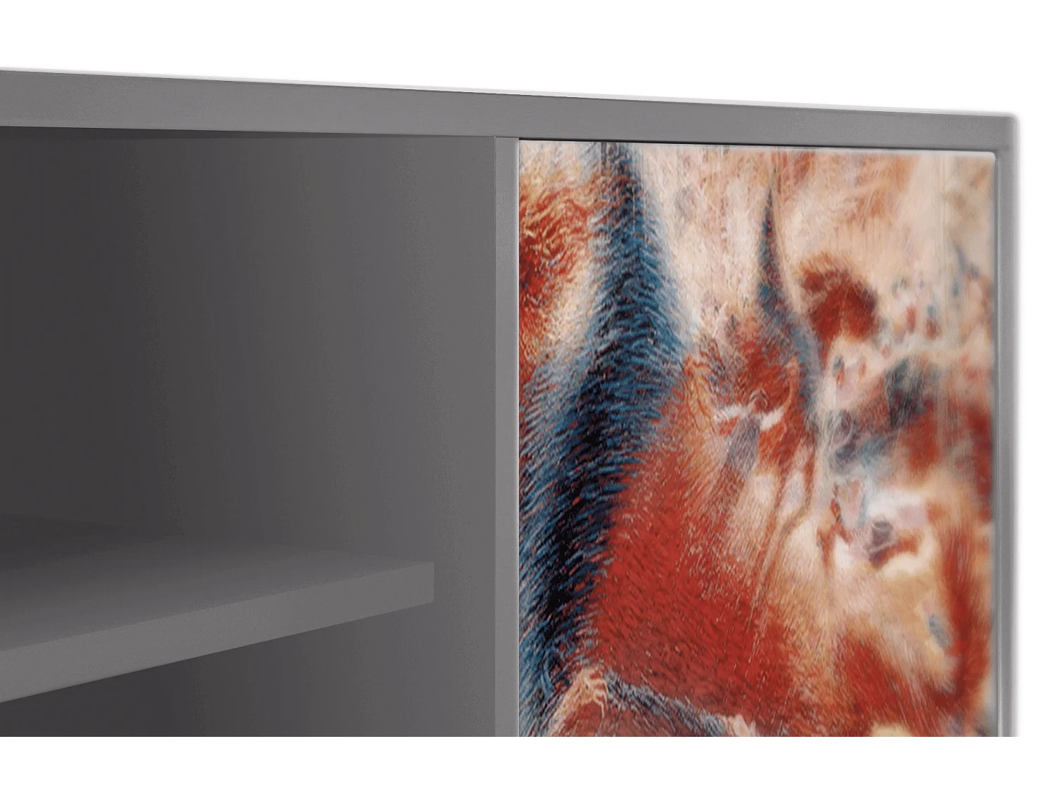 Meuble TV - 170х69х48 cm - T2 - The City Rises, Gris