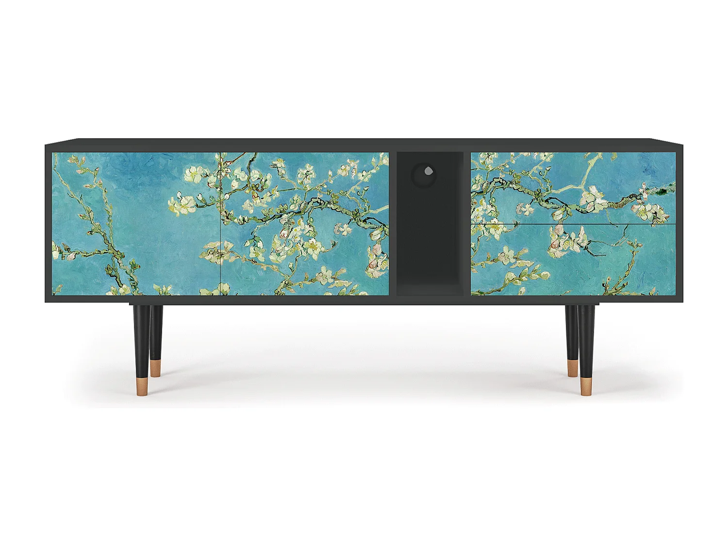 Mobile TV - 170х69х48 cm - T1 - Almond Blossom, Antracite