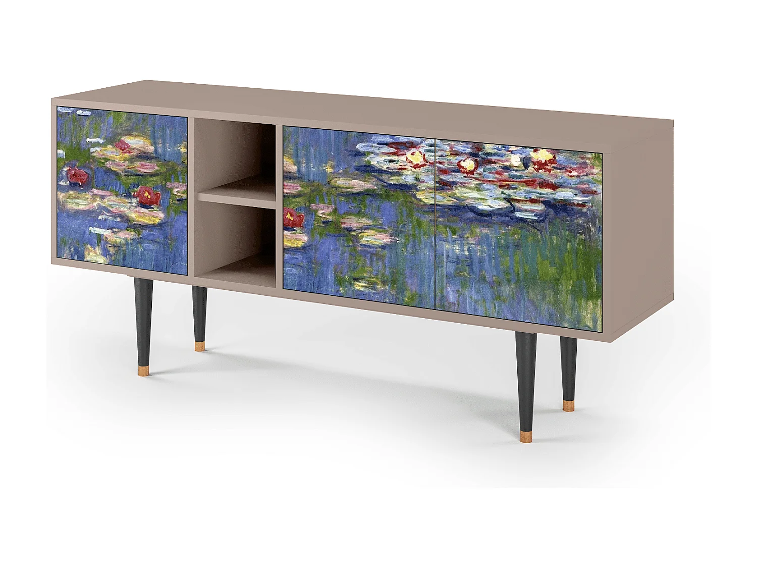 TV-Möbel - 150х69х41 cm - T5 - The water lily pond  , Latte