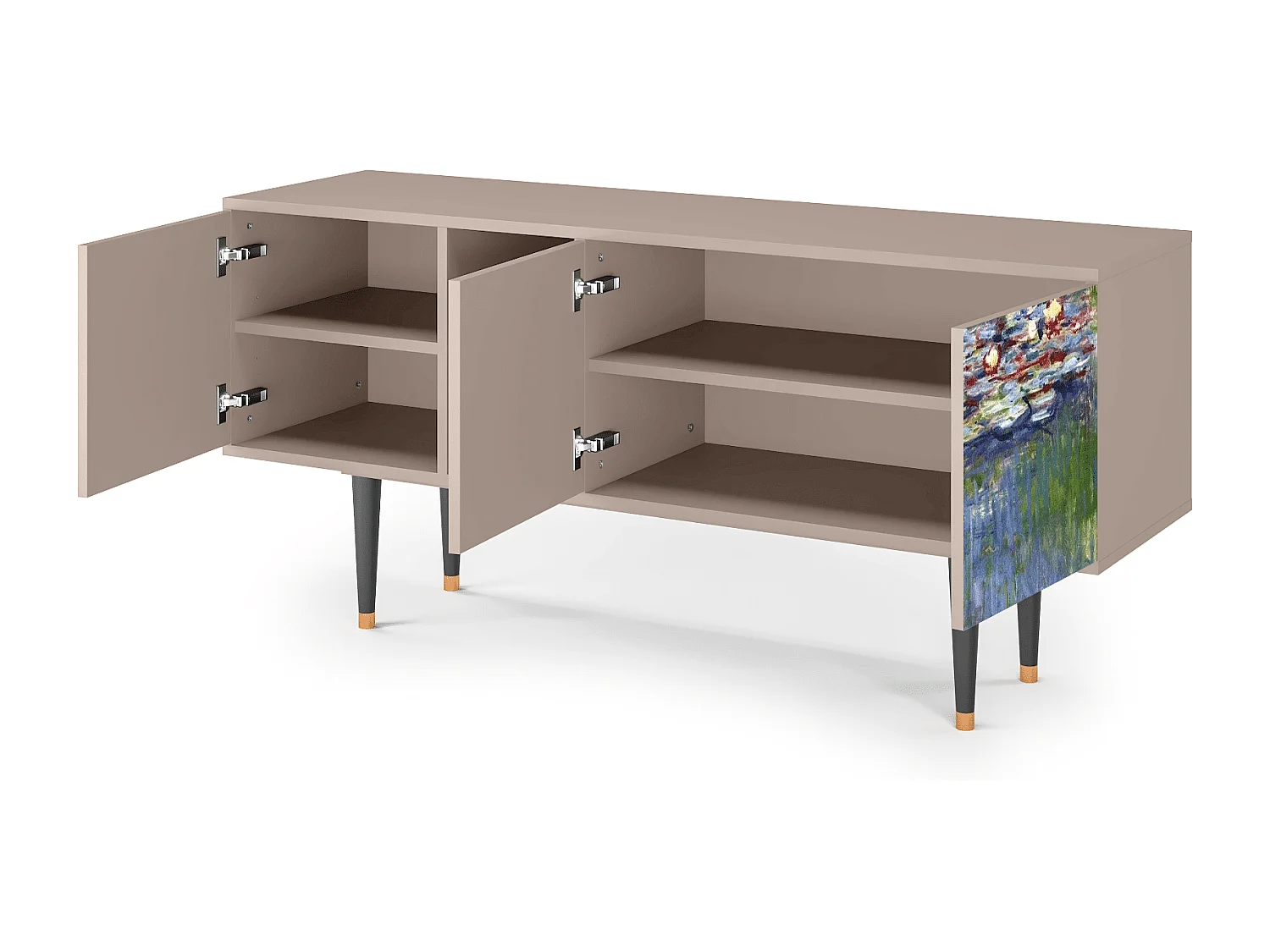 TV-Möbel - 150х69х41 cm - T5 - The water lily pond  , Latte