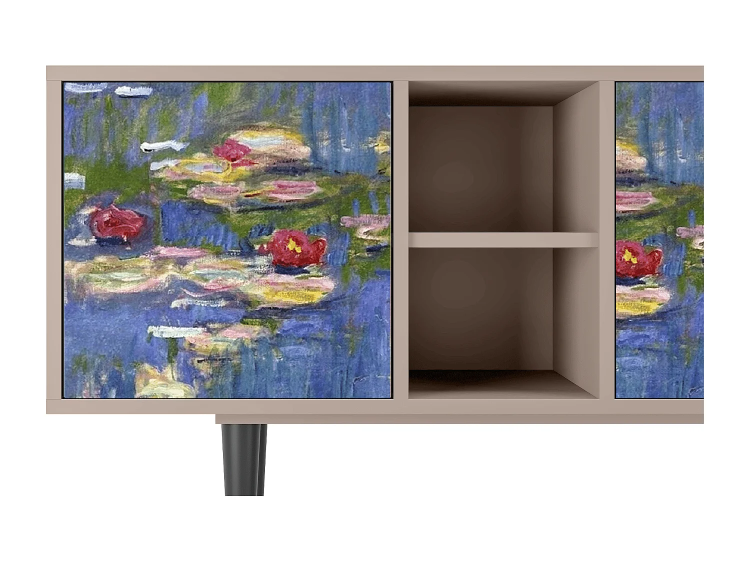 TV-meubel - 150х69х41 cm - T5 - The water lily pond  , Latte