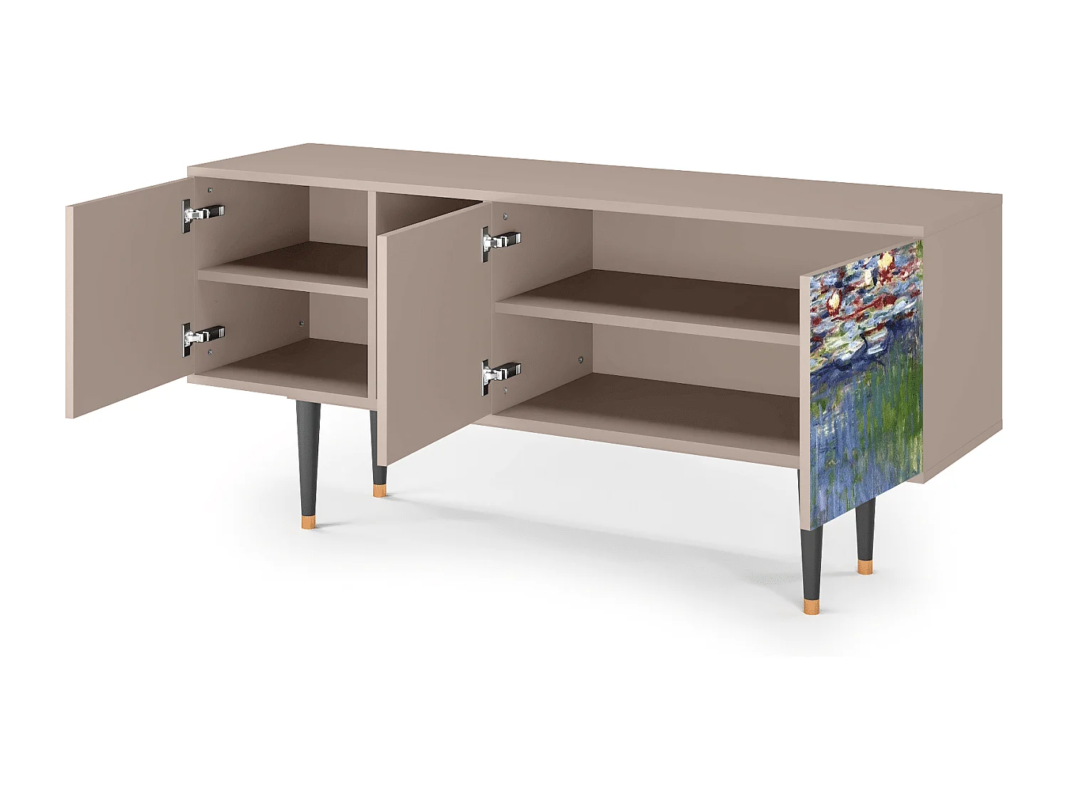 TV-meubel - 150х69х41 cm - T5 - The water lily pond  , Latte