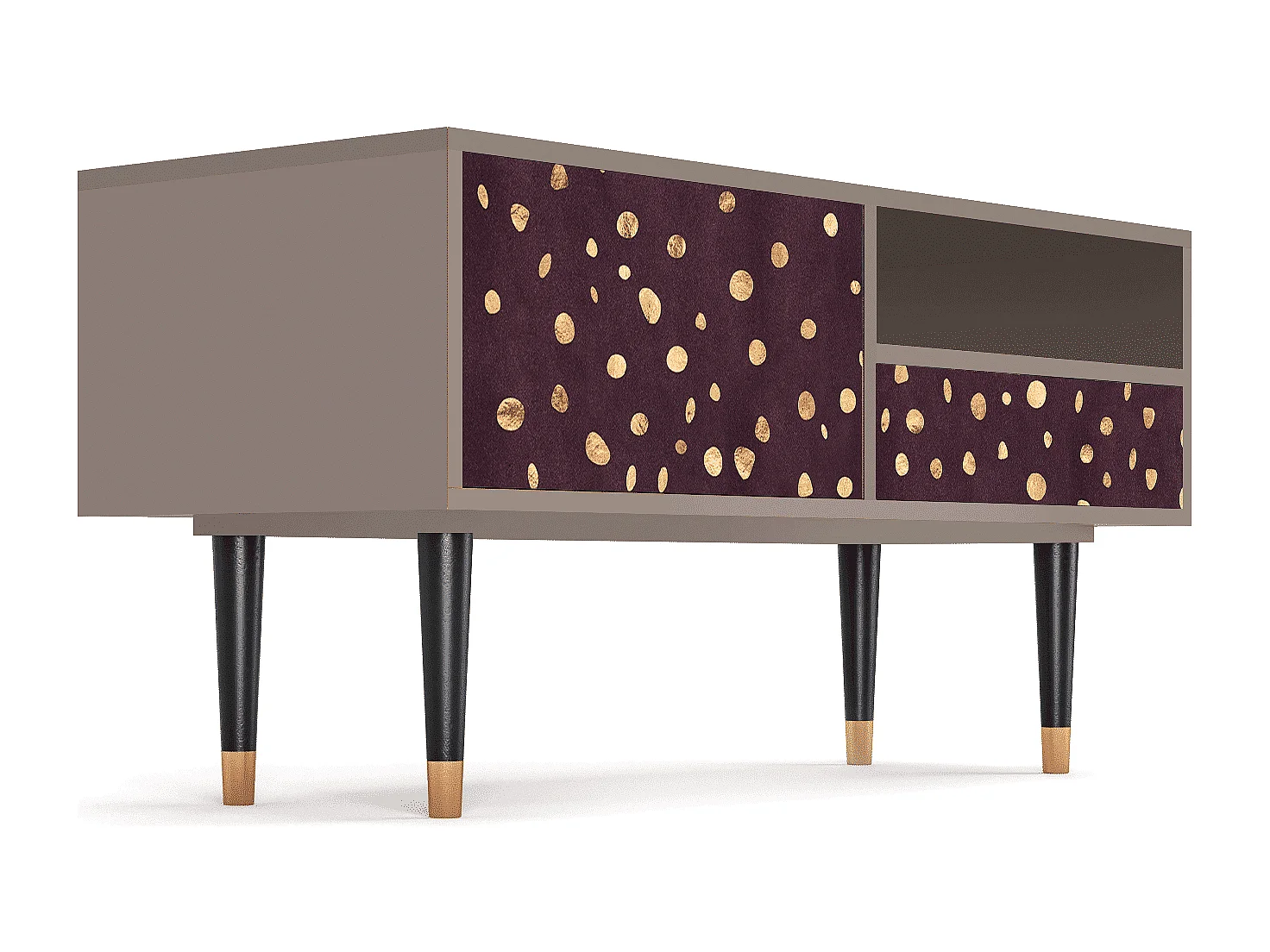 Mueble de TV - 115х59х48 cm - T3 - Glowworms, Latte