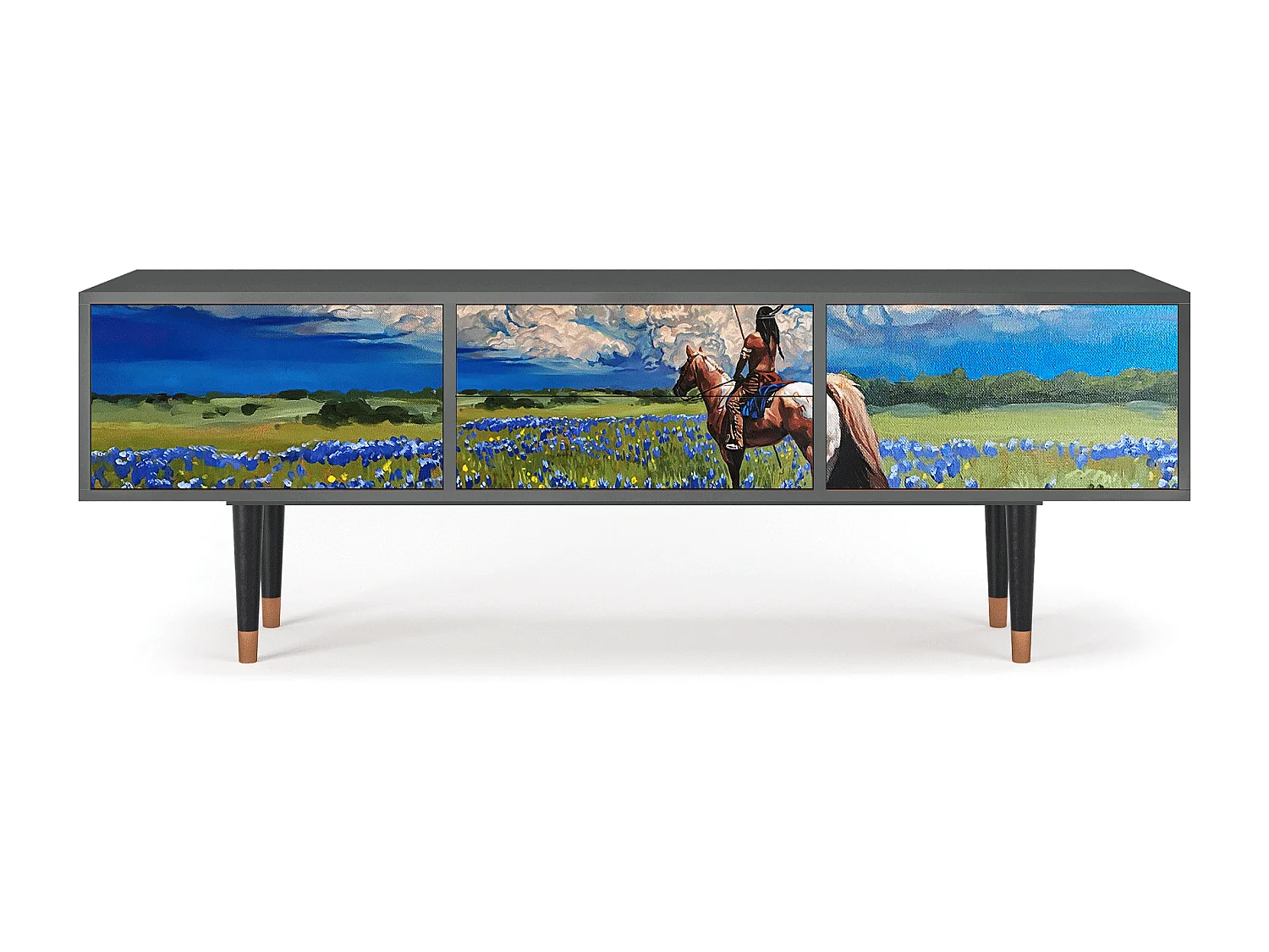 Meuble TV - 170х59х48 cm - T4 - Thunderheads by Dean, Anthracite