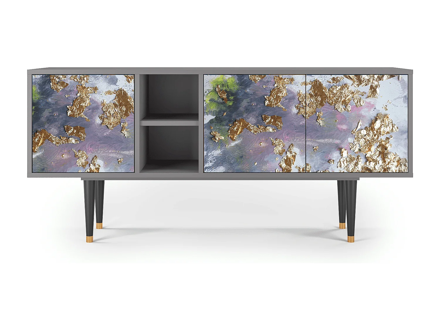 TV-Möbel - 150х69х41 cm - T5 - Planet Earth, Grau