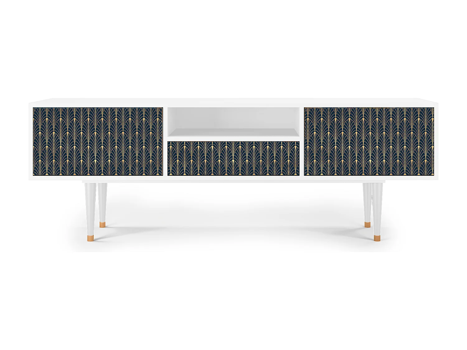 TV-meubel - 170х59х41 cm - T6 - Flower of the Nile, Wit
