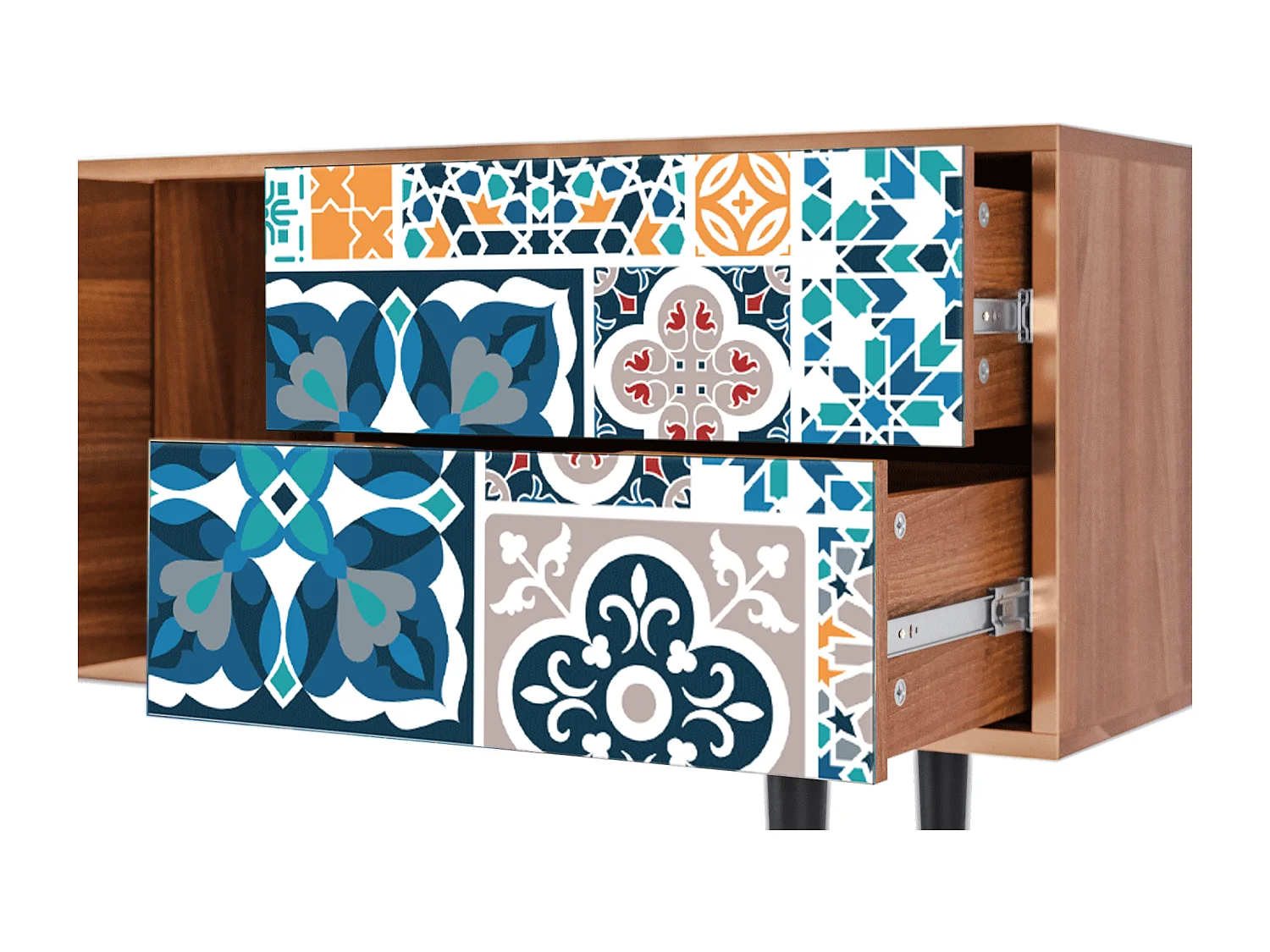 TV-Möbel - 170х69х48 cm - T1 - Moroccan Market, Walnuss