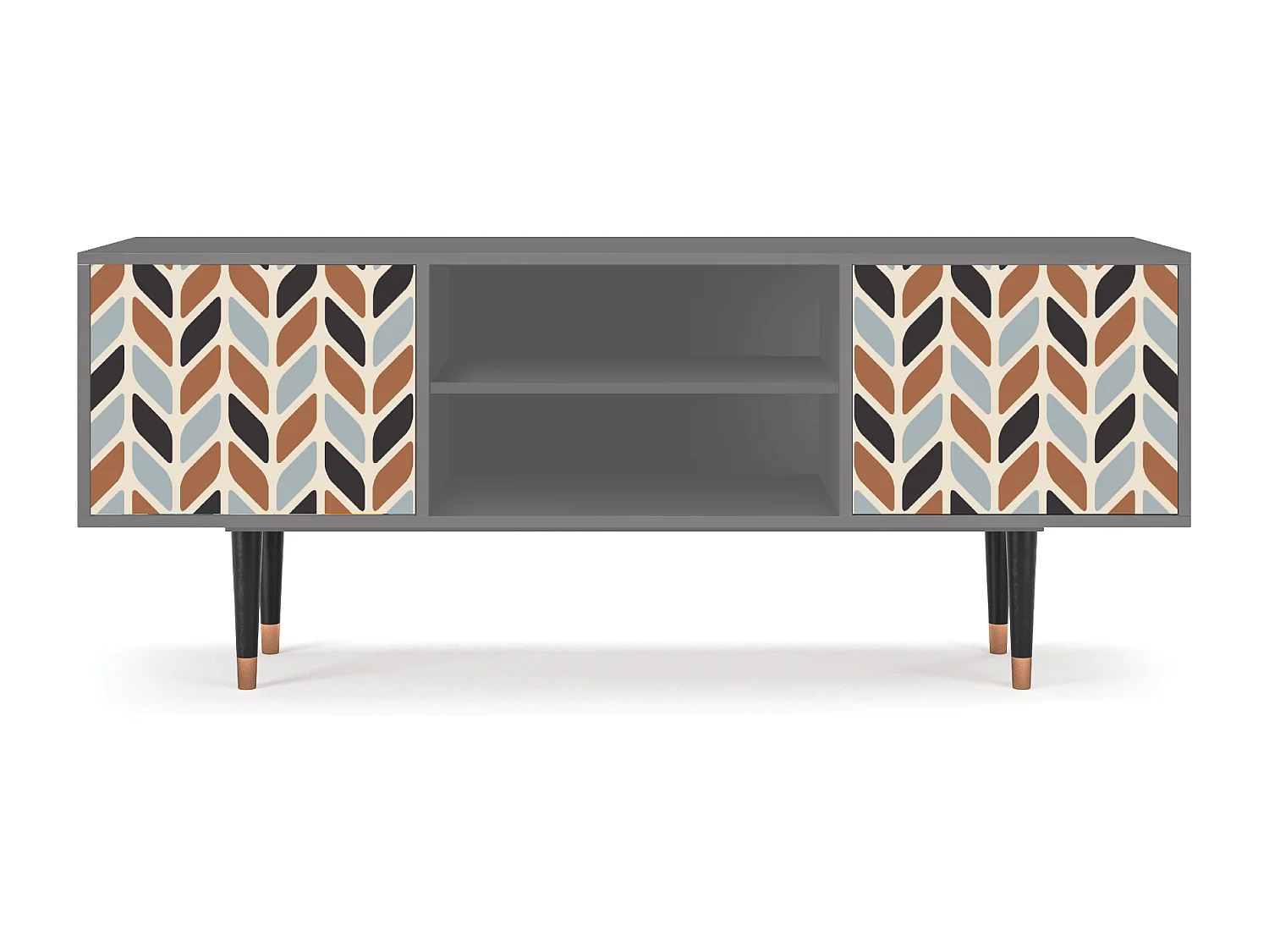 TV-meubel - 170х69х48 cm - T2 - Beige Laure, Grijs