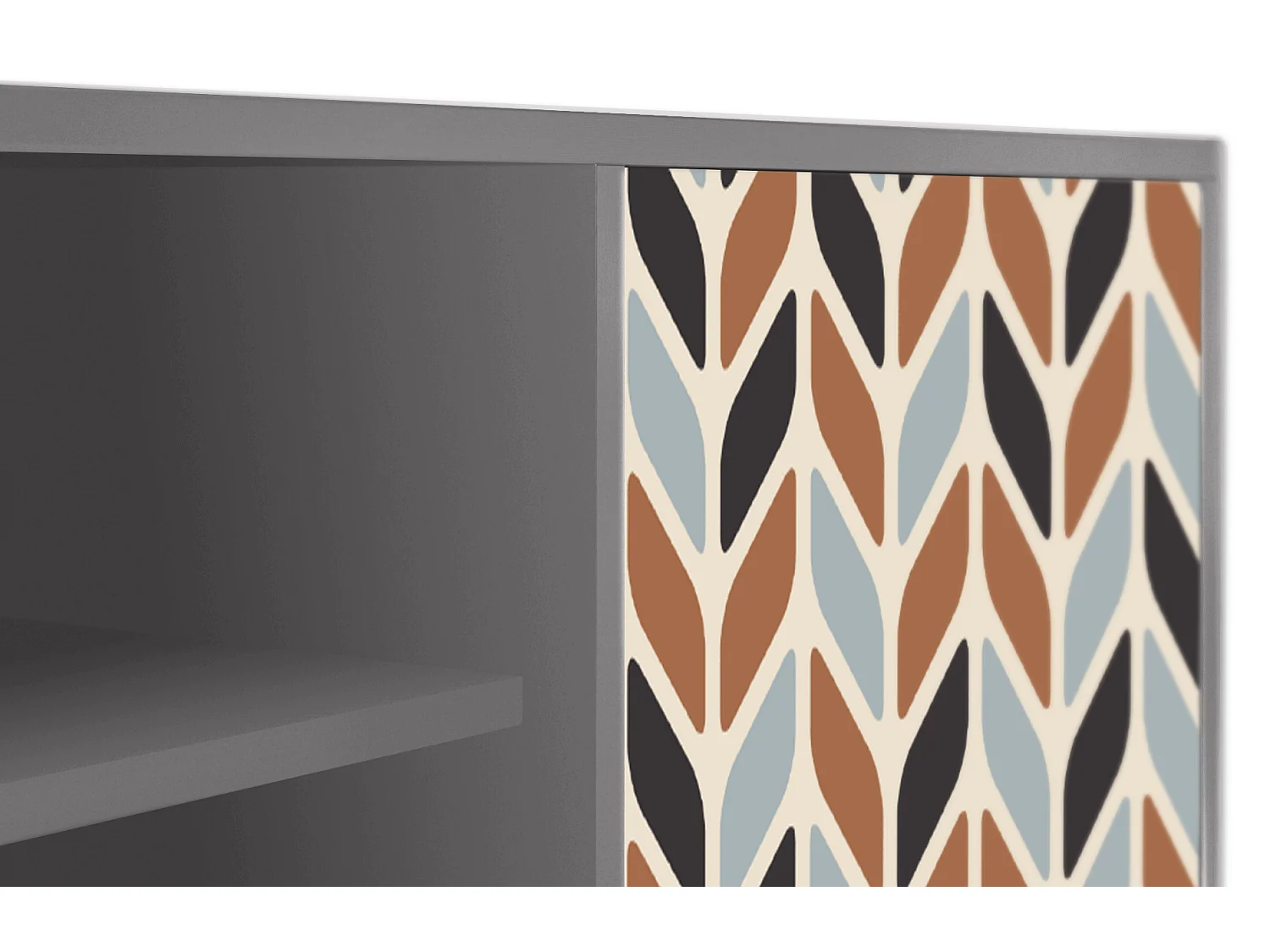 TV-meubel - 170х69х48 cm - T2 - Beige Laure, Grijs