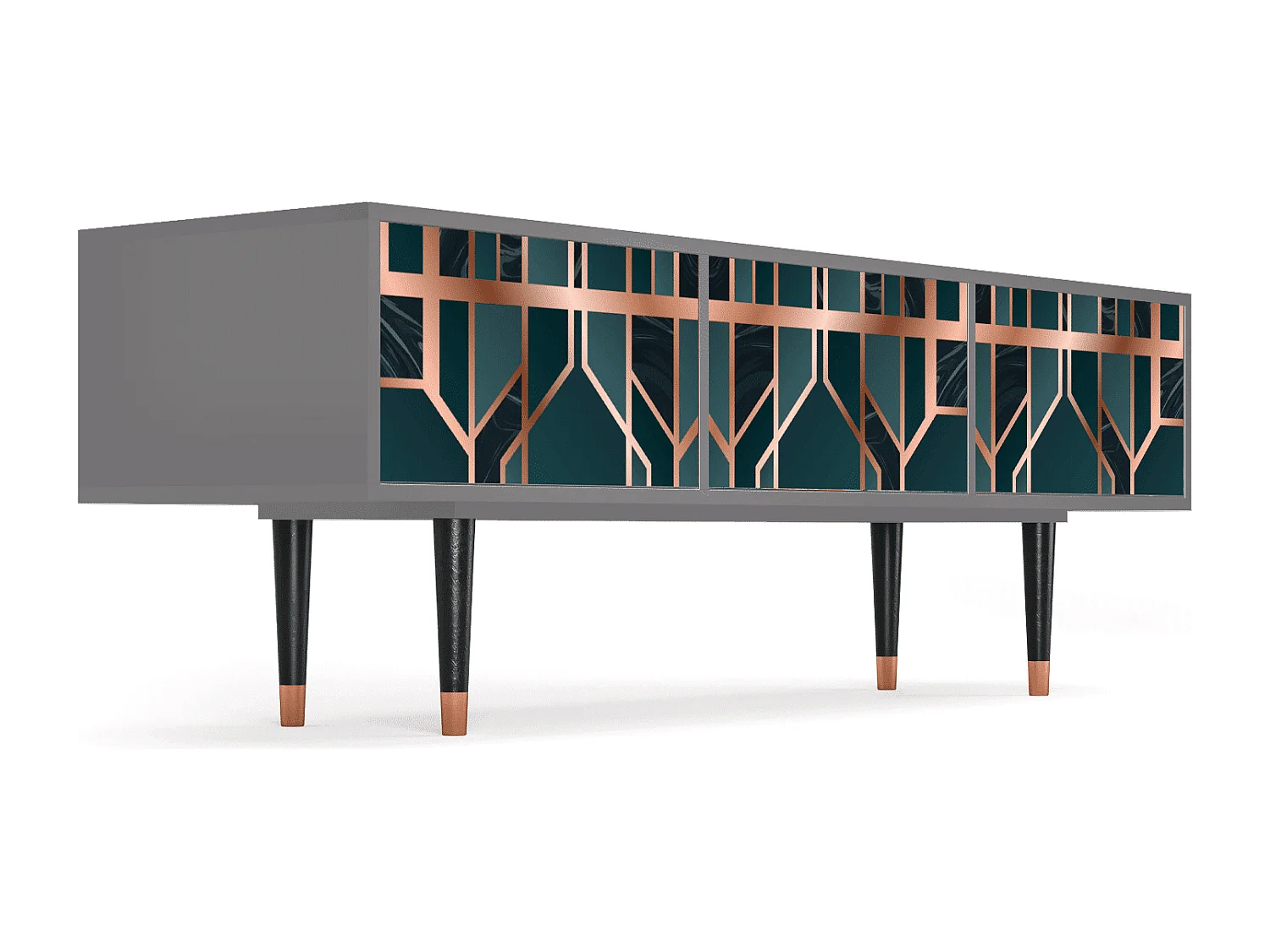 Meuble TV - 170х59х48 cm - T4 - Emerald Metro, Gris