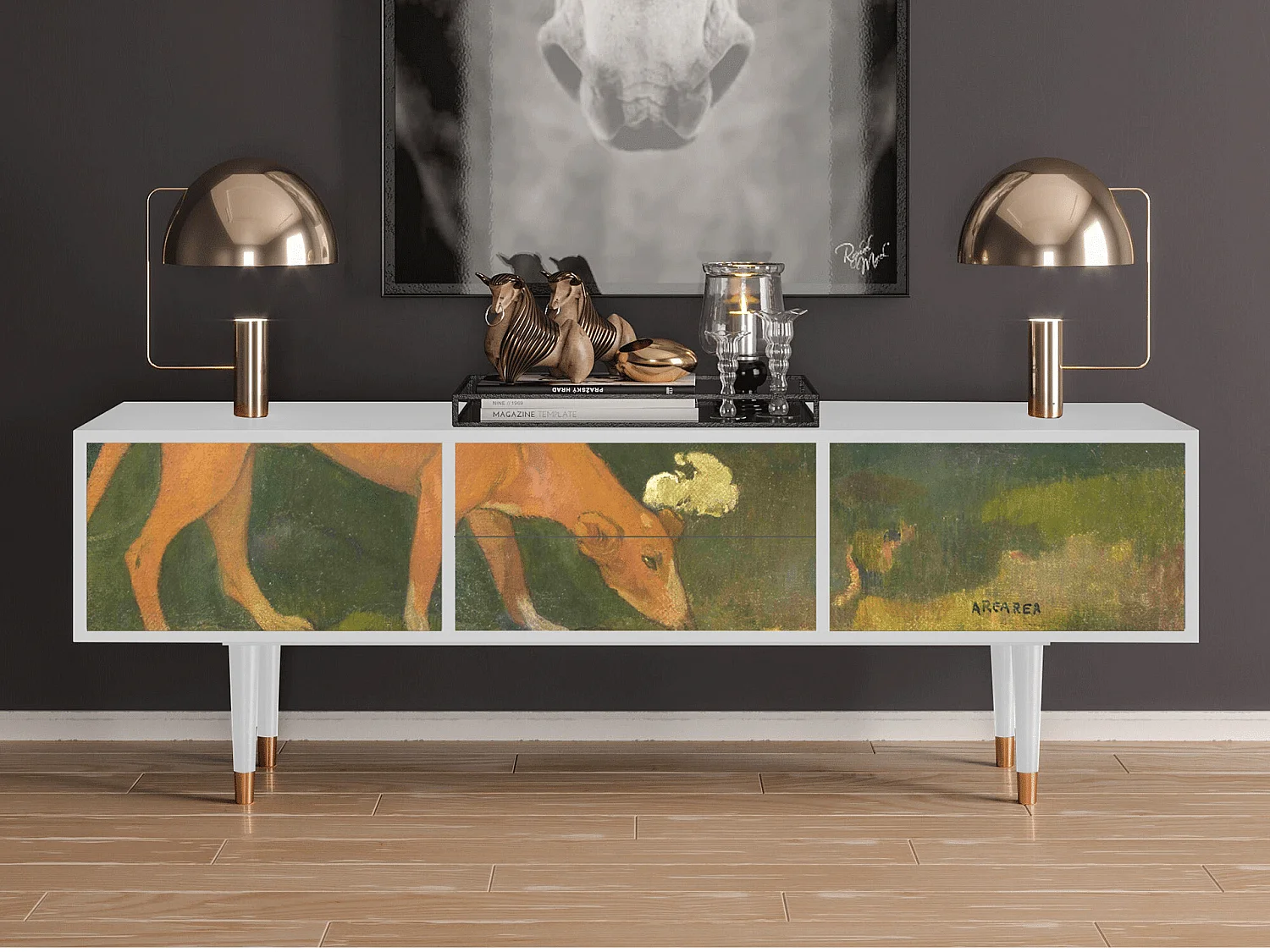 Mobile TV - 170х59х48 cm - T4 - Arearea , Bianco