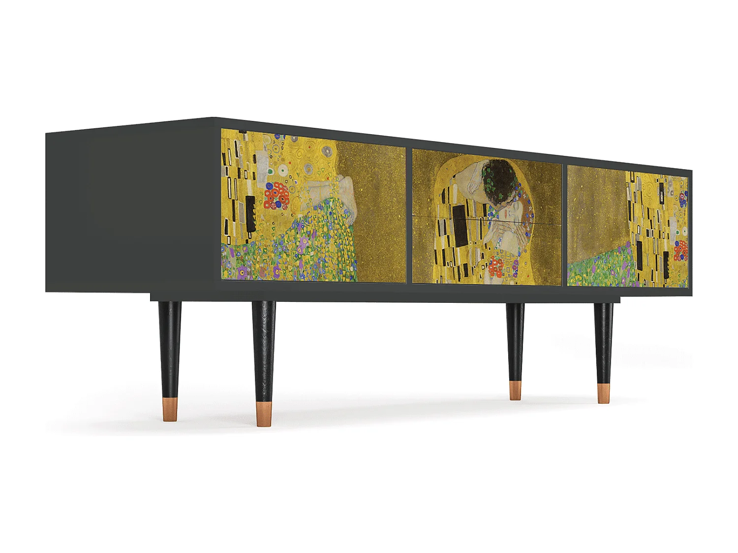 Mueble de TV - 170х59х48 cm - T4 - The Kiss by Klimt , Antracite