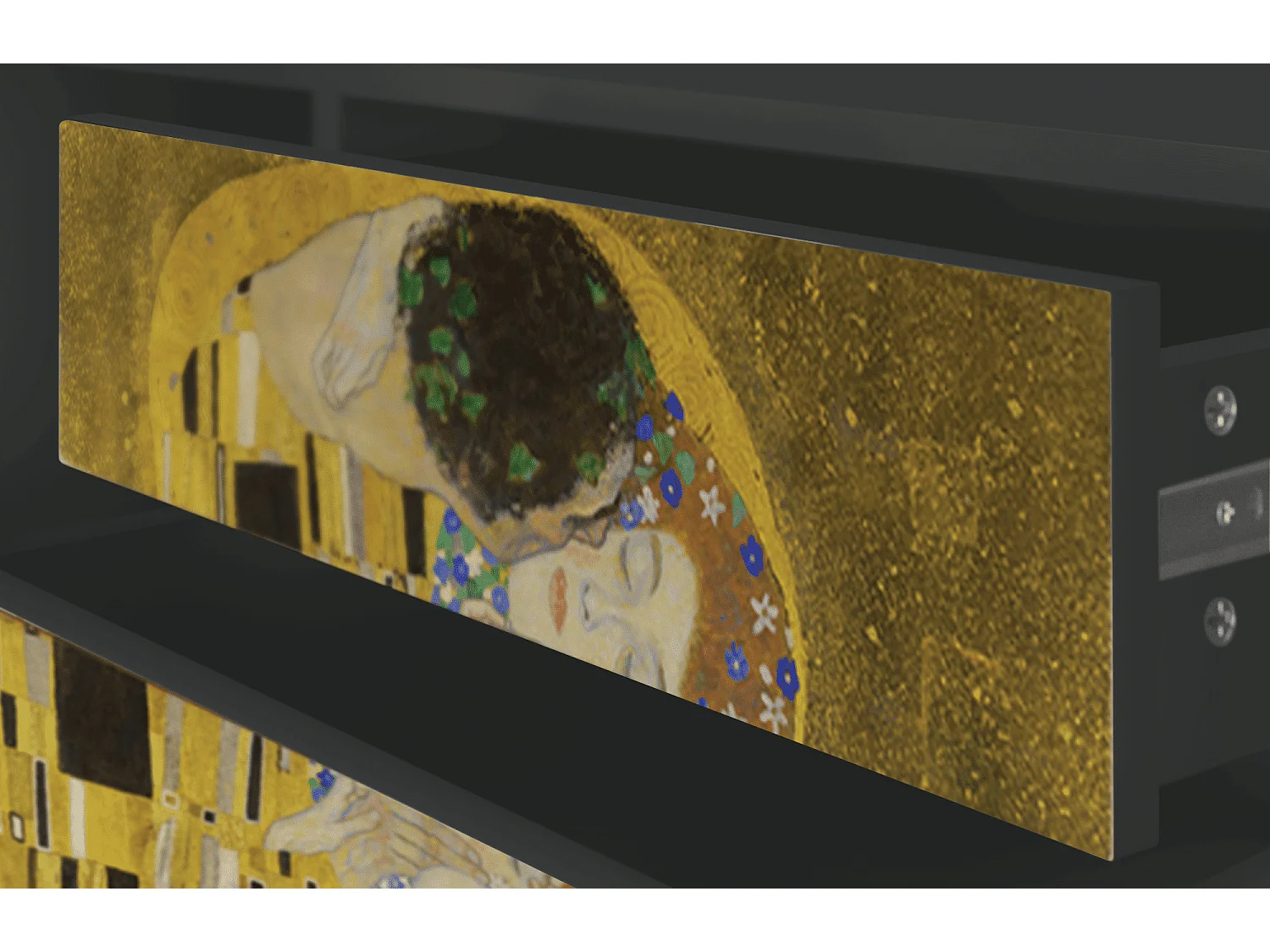 Mueble de TV - 170х59х48 cm - T4 - The Kiss by Klimt , Antracite