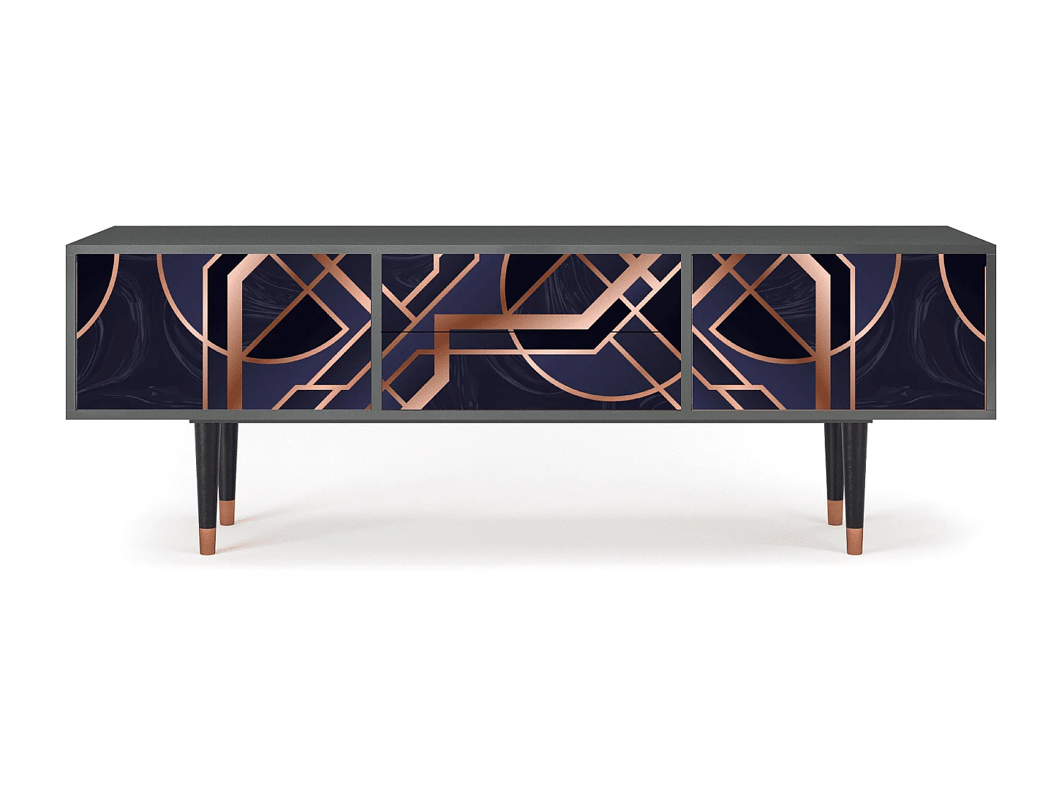 Mueble de TV - 170х59х48 cm - T4 - Purple Temple, Antracite