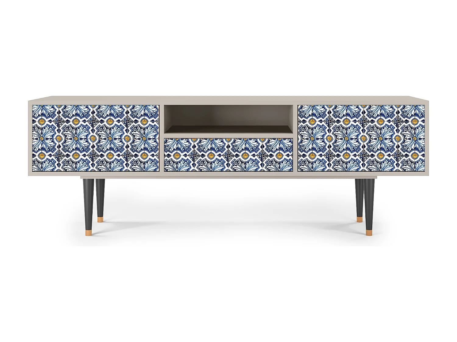 Meuble TV - 170х59х41 cm - T6 - Lovely Cornflowers, Sable