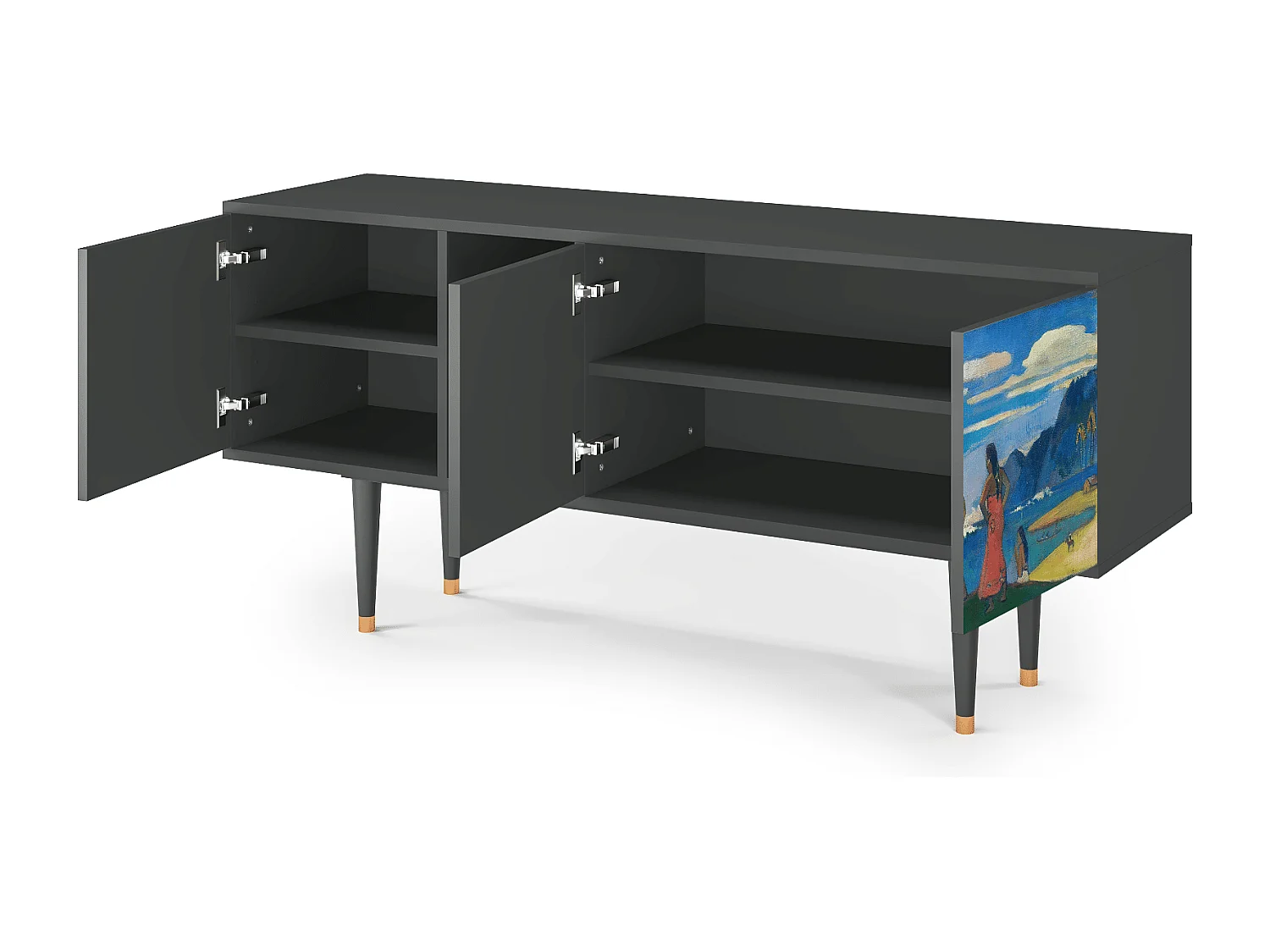 Meuble TV - 150х69х41 cm - T5 - Day of the God, Anthracite