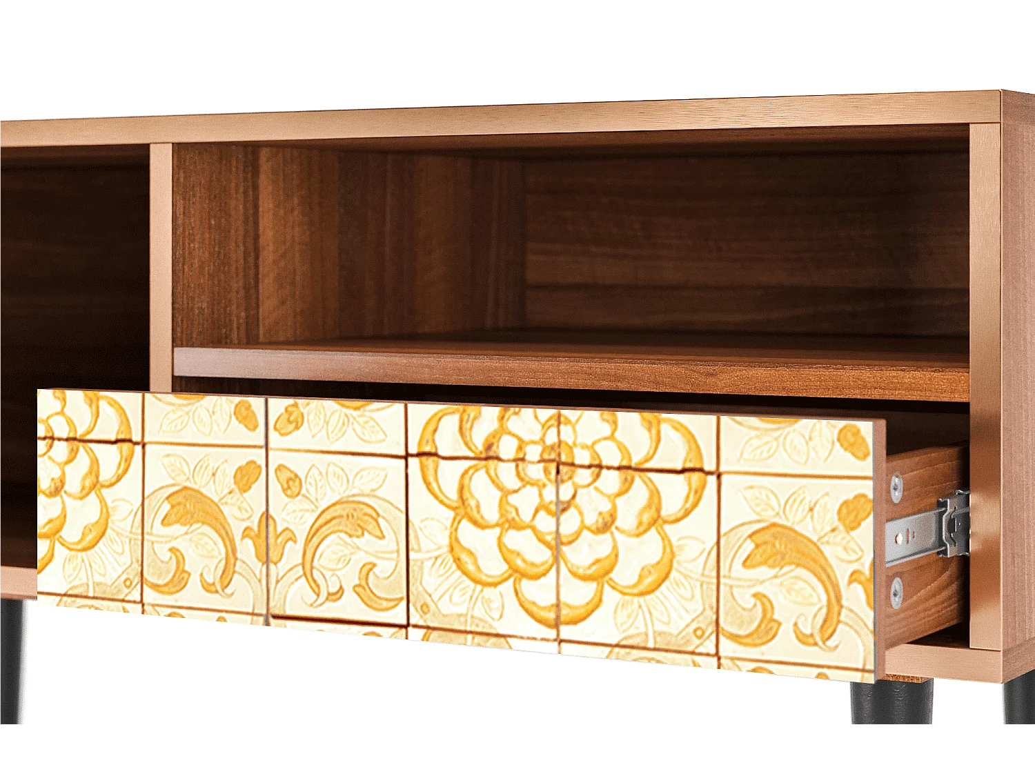 TV-Möbel - 115х59х48 cm - T3 - Sunshiny Tile, Walnuss