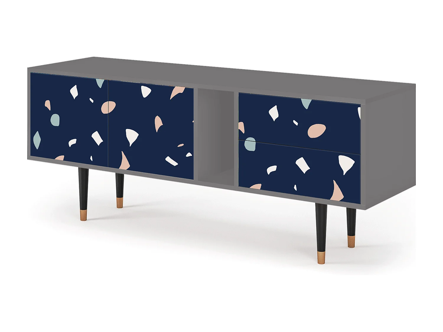 Meuble TV - 170х69х48 cm - T1 - Space Satellites, Gris