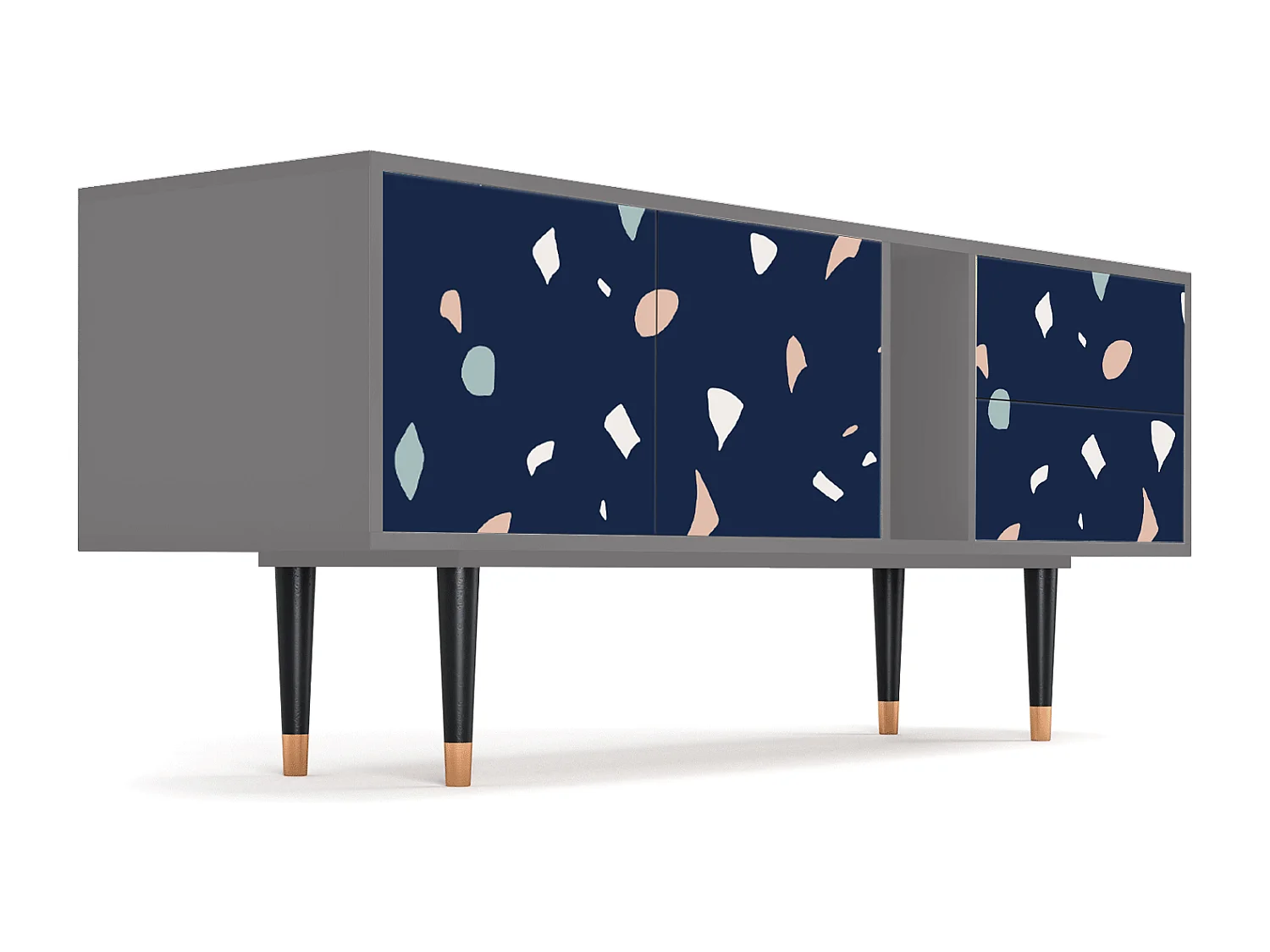 Meuble TV - 170х69х48 cm - T1 - Space Satellites, Gris