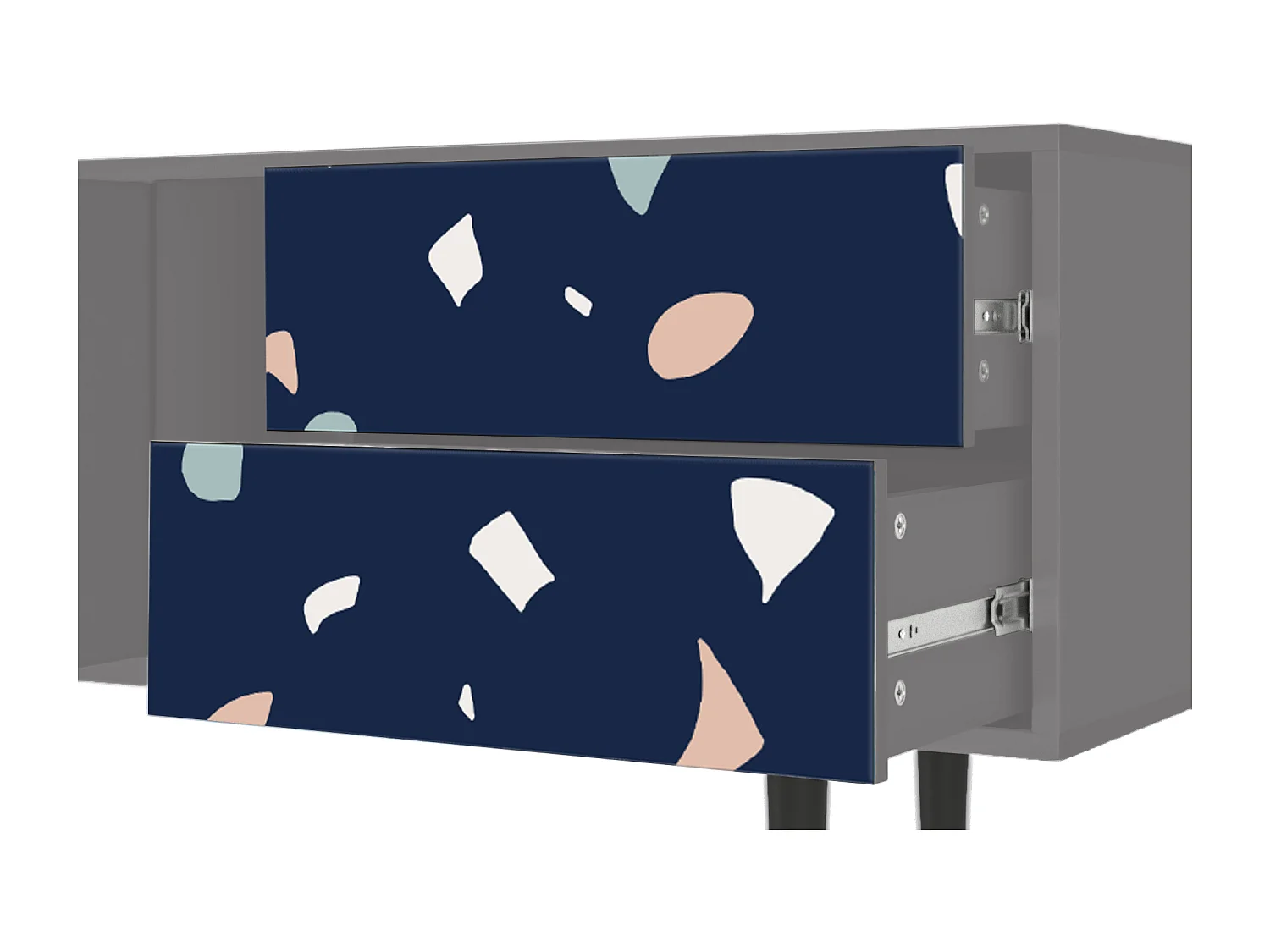 Meuble TV - 170х69х48 cm - T1 - Space Satellites, Gris